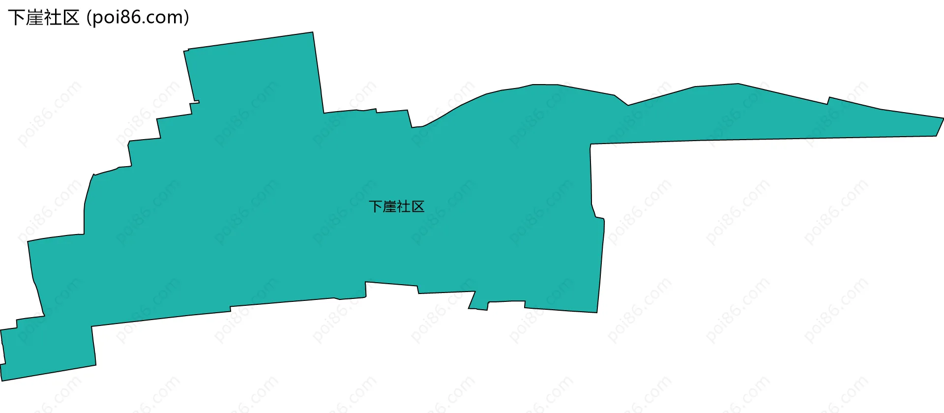 下崖社区边界地图