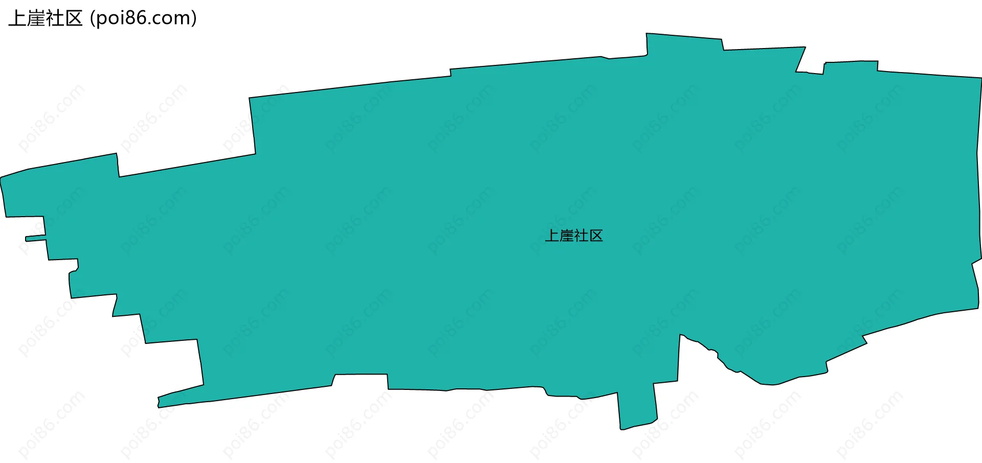 上崖社区边界地图