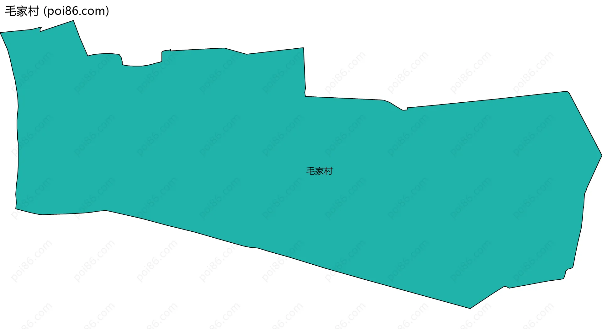 毛家村边界地图