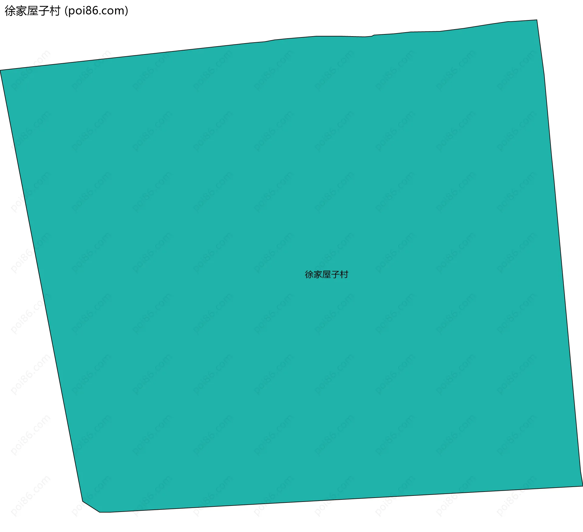 徐家屋子村边界地图