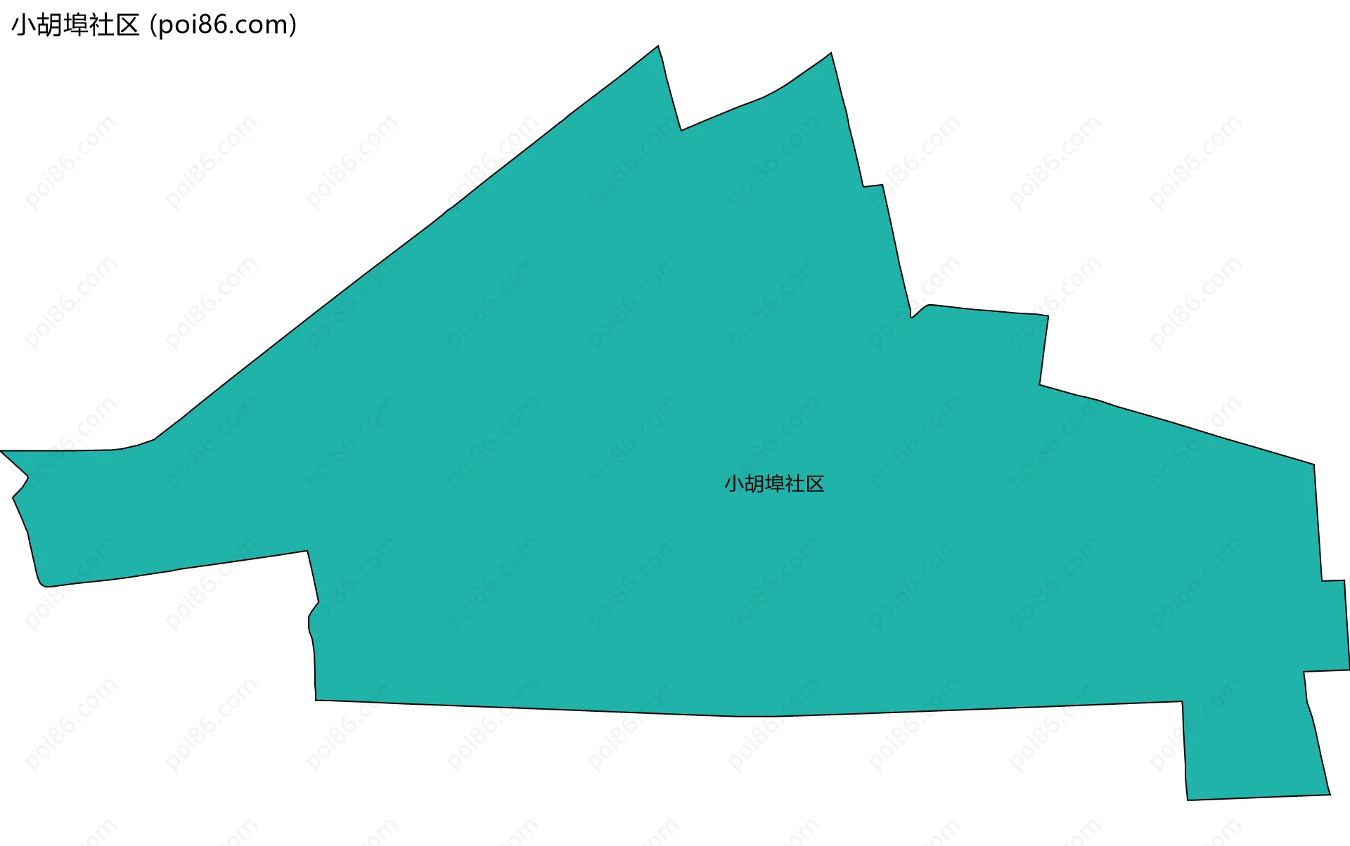 小胡埠社区边界地图