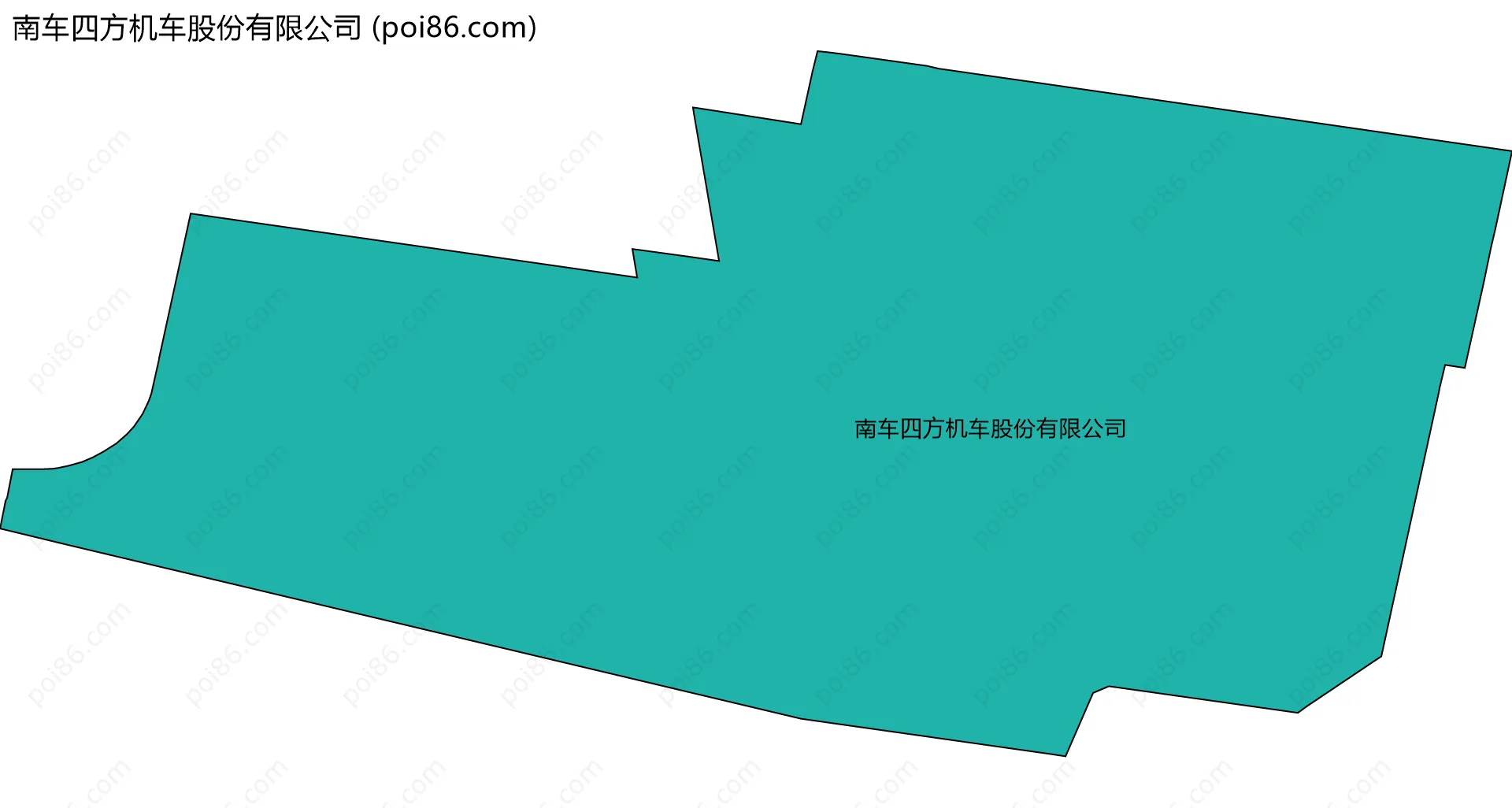 南车四方机车股份有限公司边界地图