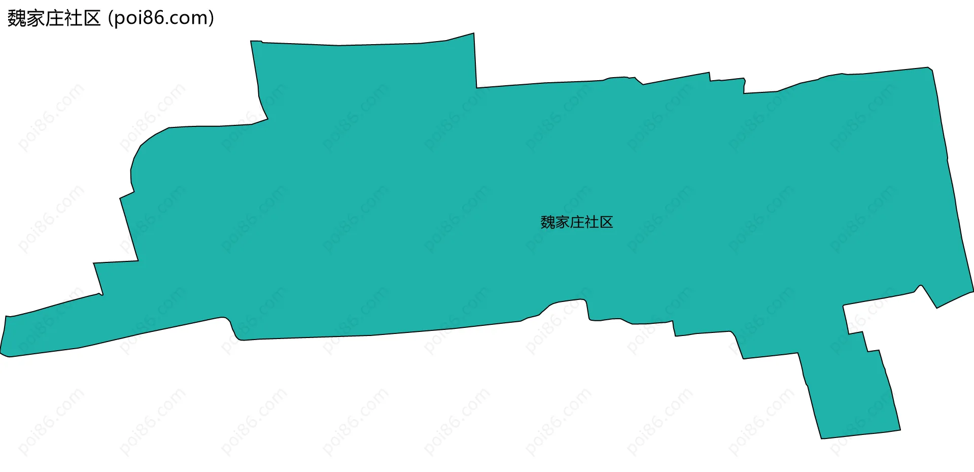 魏家庄社区边界地图