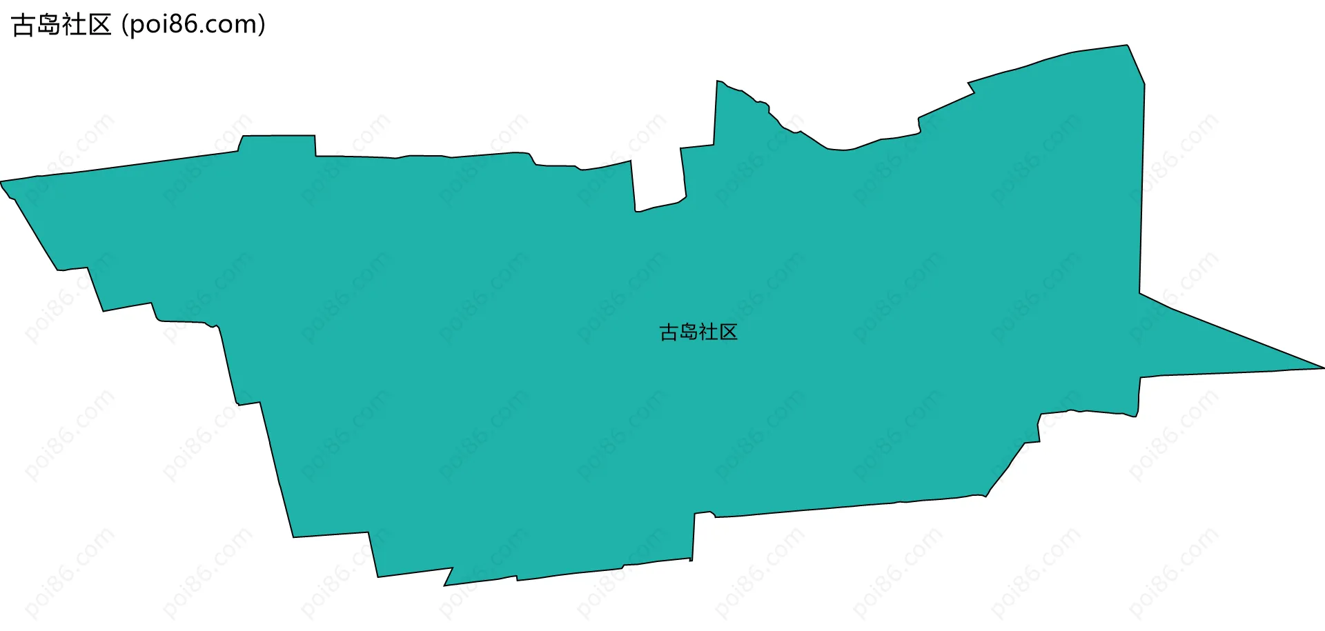 古岛社区边界地图