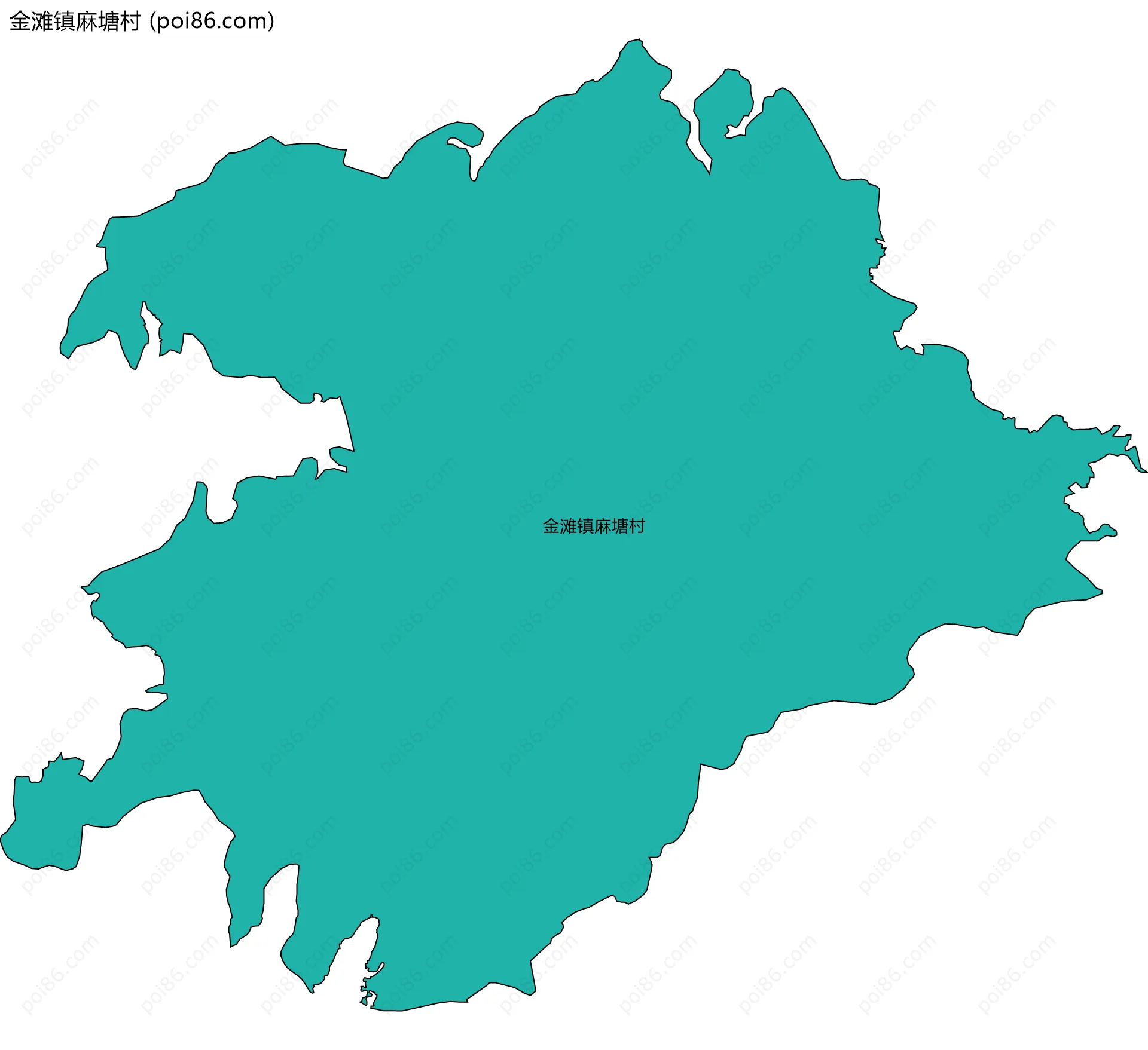 金滩镇麻塘村边界地图