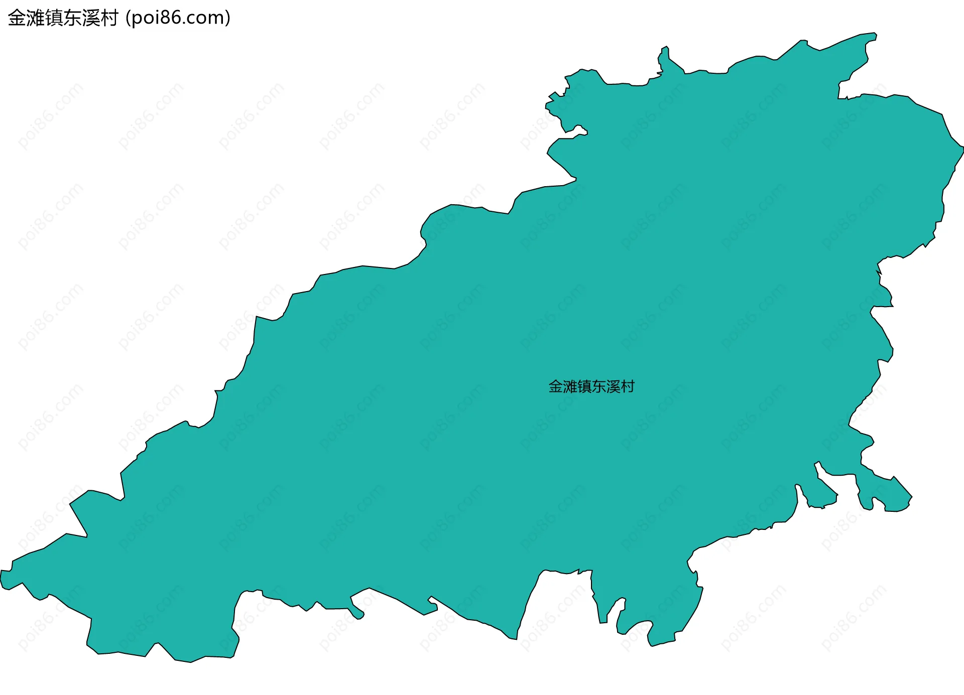 金滩镇东溪村边界地图