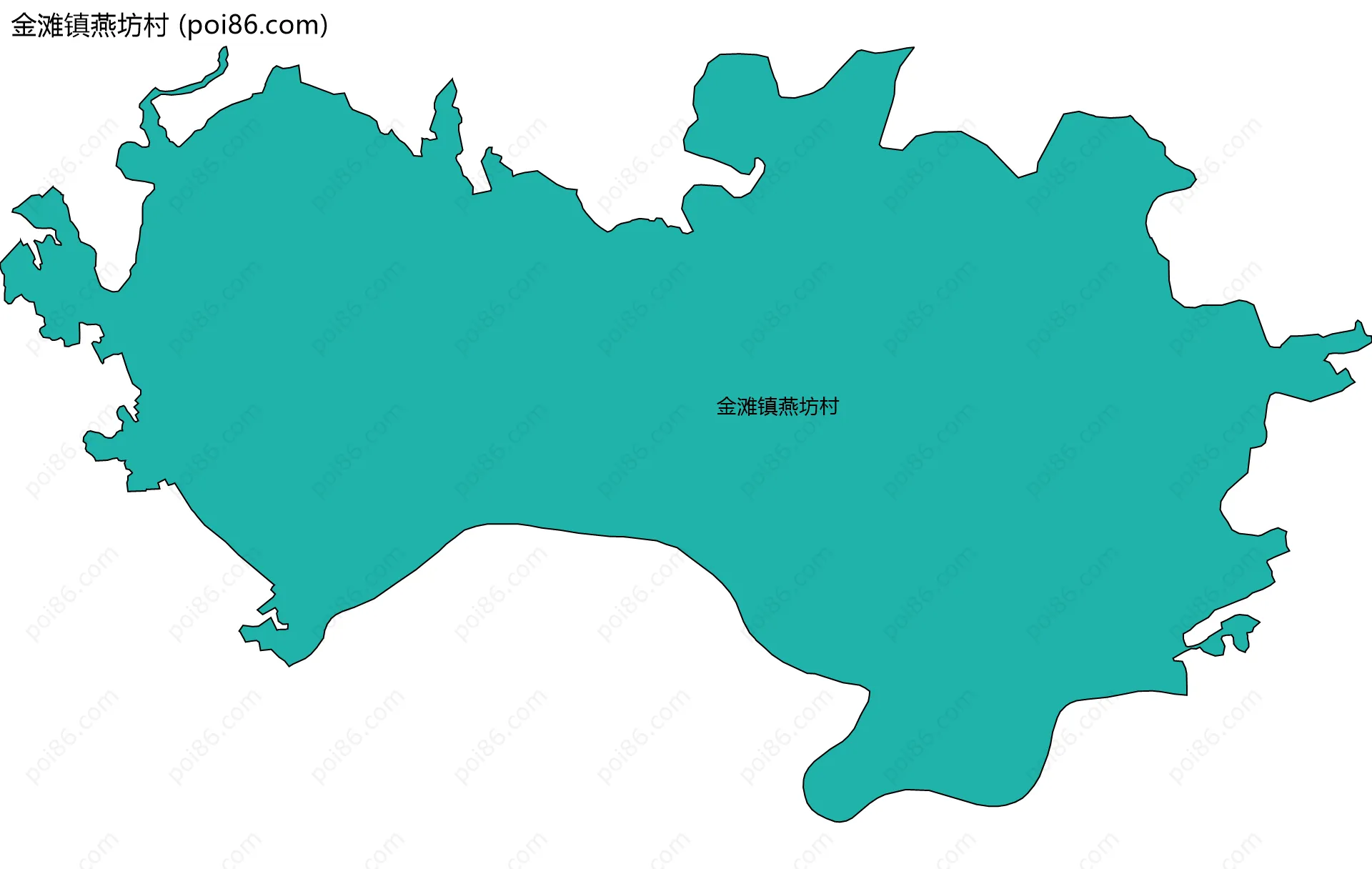 金滩镇燕坊村边界地图