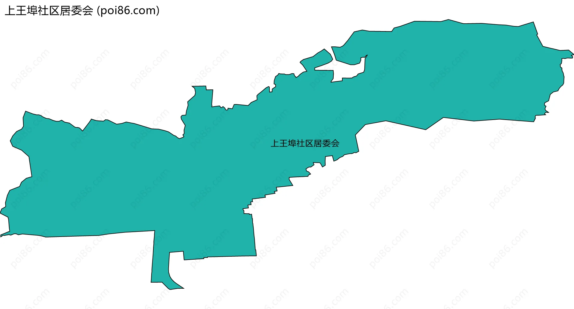 上王埠社区居委会边界地图