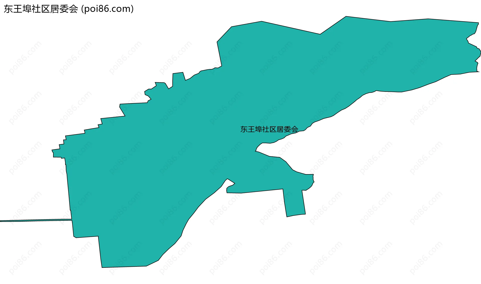 东王埠社区居委会边界地图