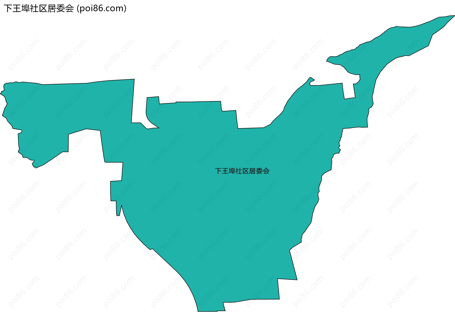 下王埠社区居委会边界地图