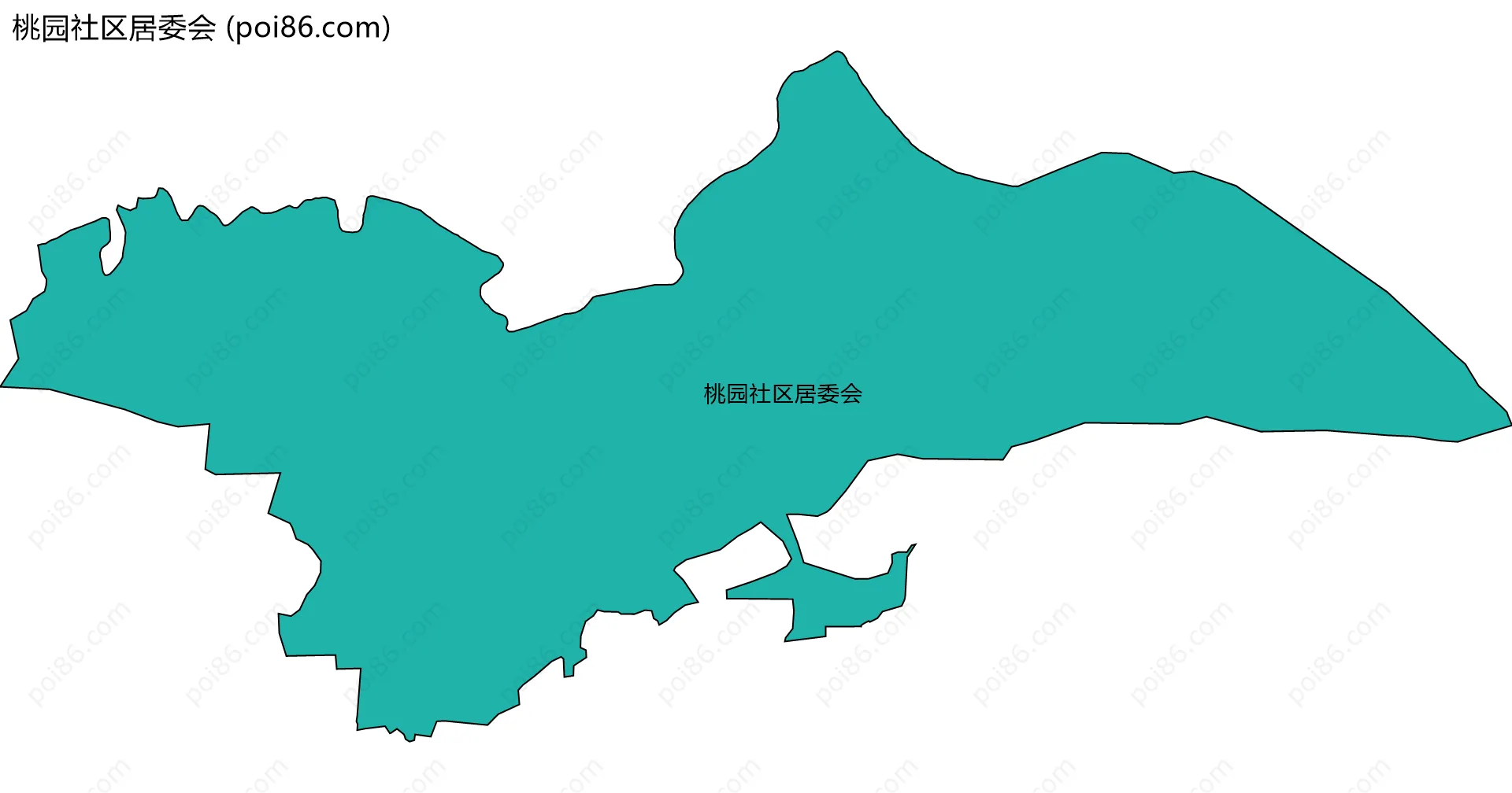 桃园社区居委会边界地图