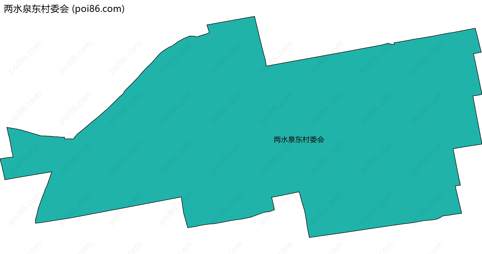两水泉东村委会边界地图