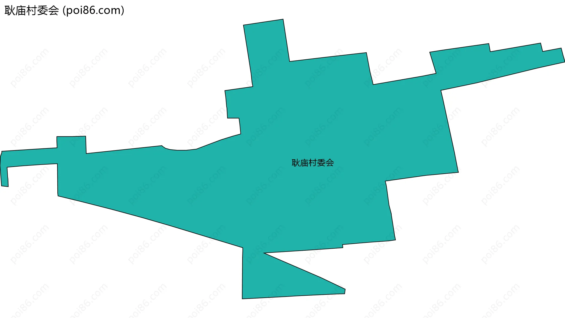 耿庙村委会边界地图