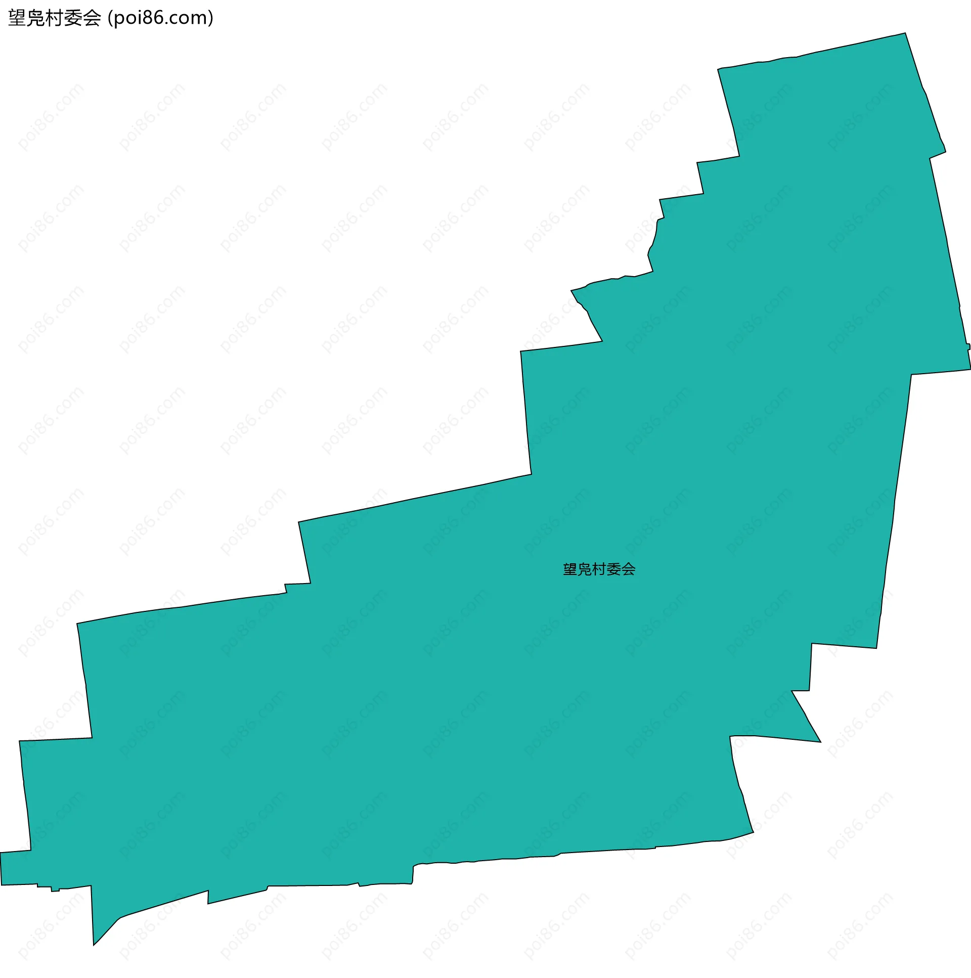 望凫村委会边界地图