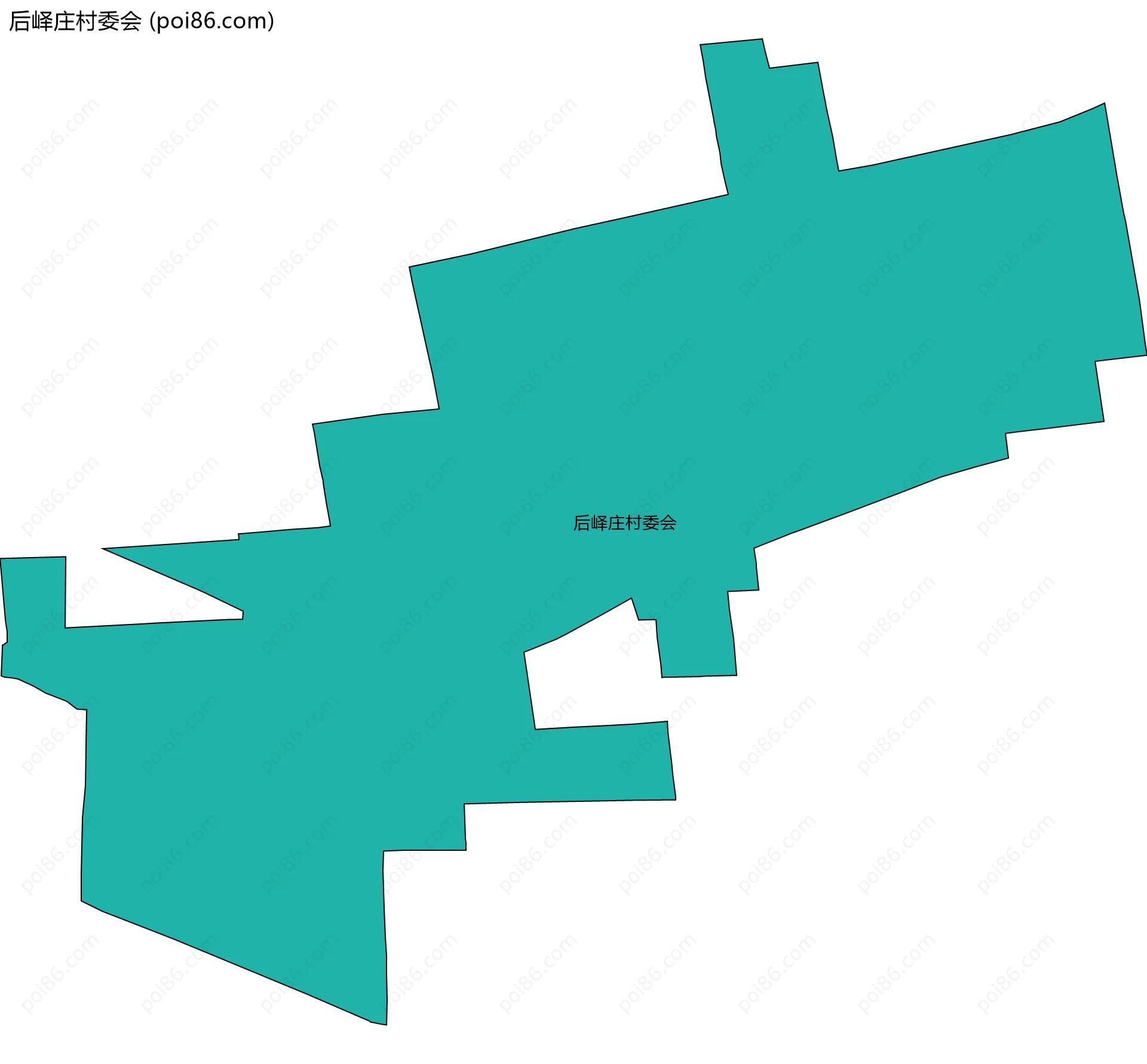 后峄庄村委会边界地图