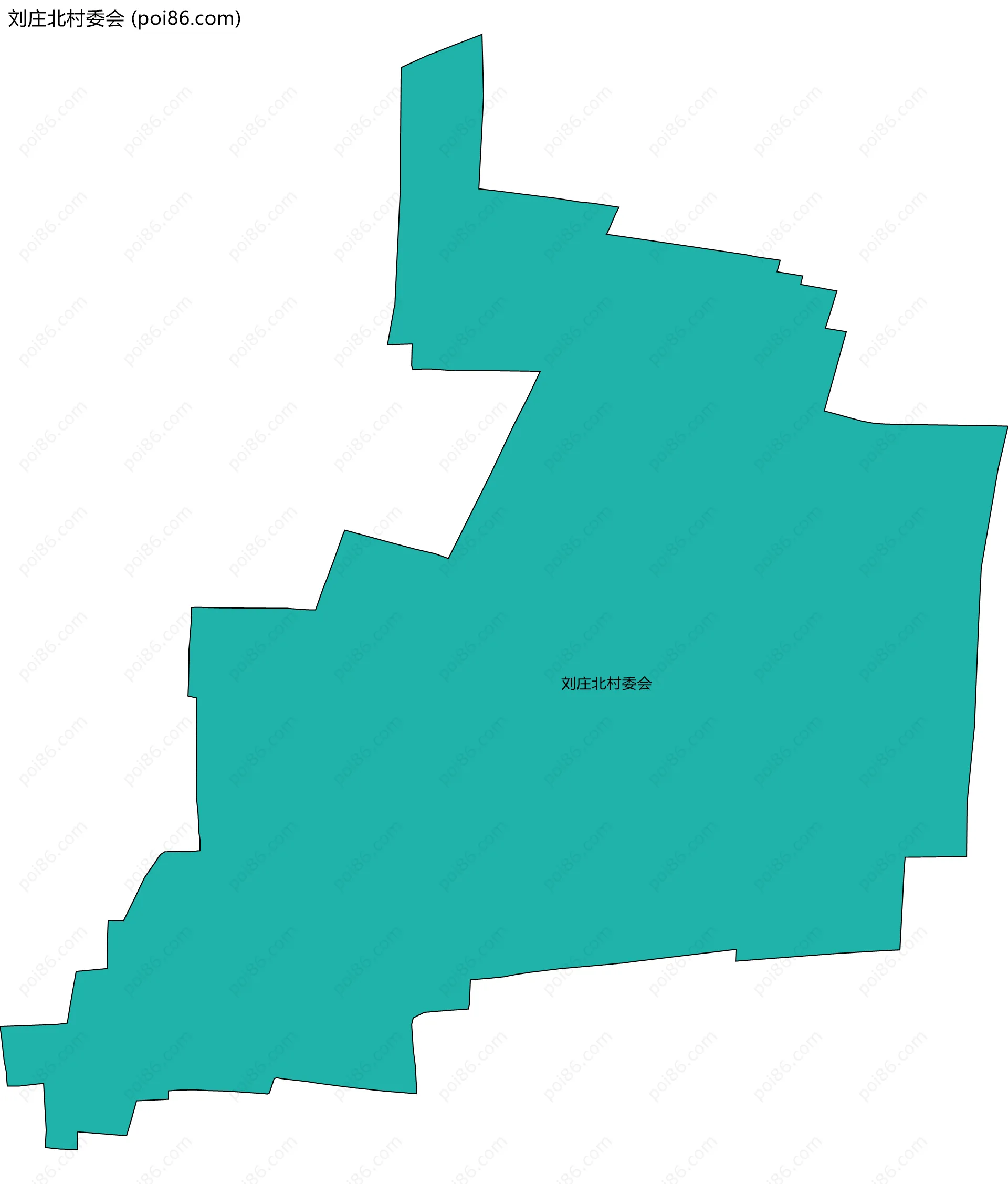 刘庄北村委会边界地图