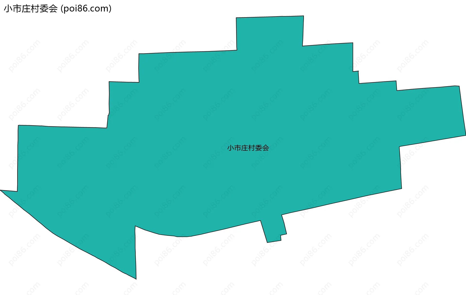 小市庄村委会边界地图