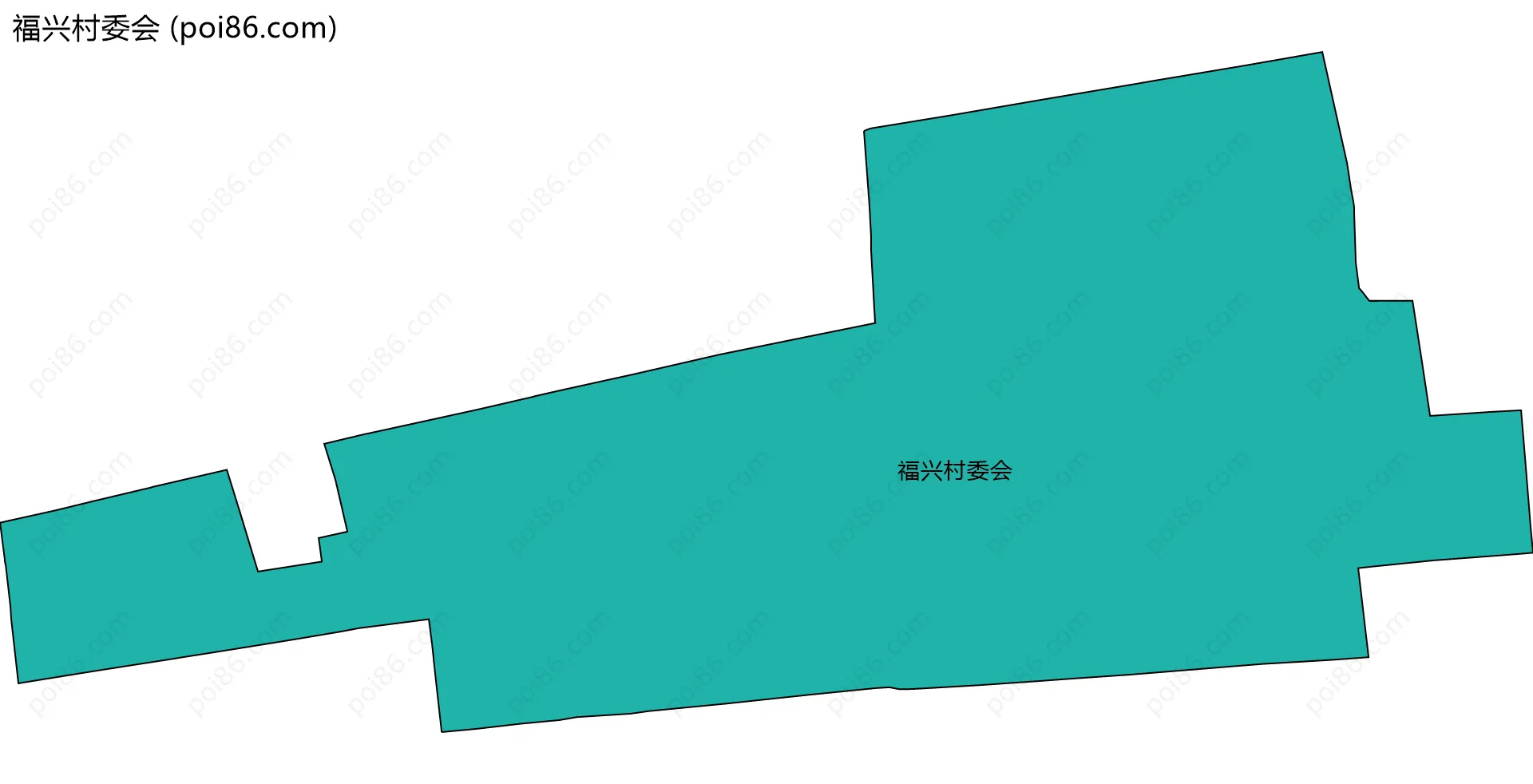福兴村委会边界地图
