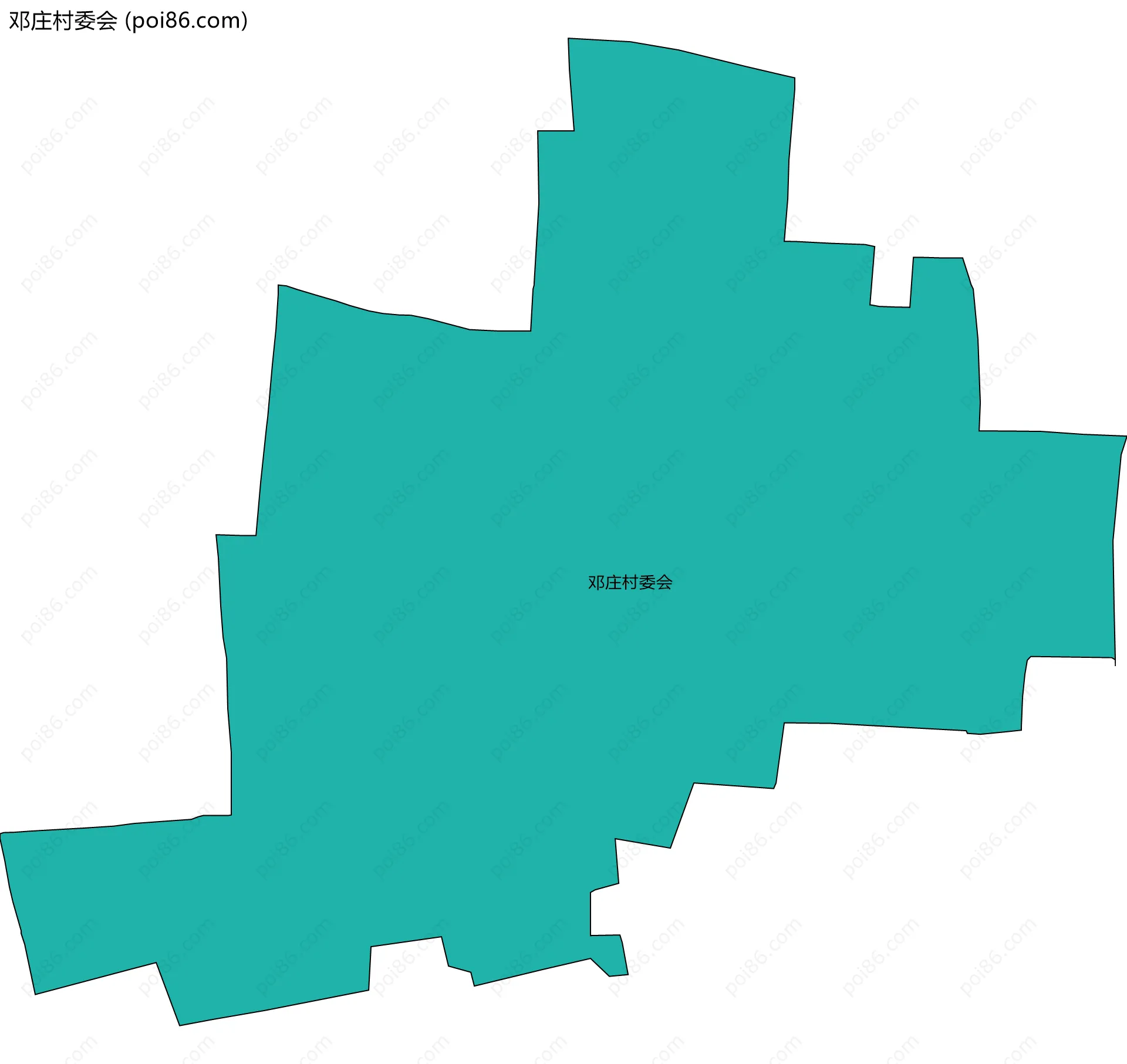 邓庄村委会边界地图