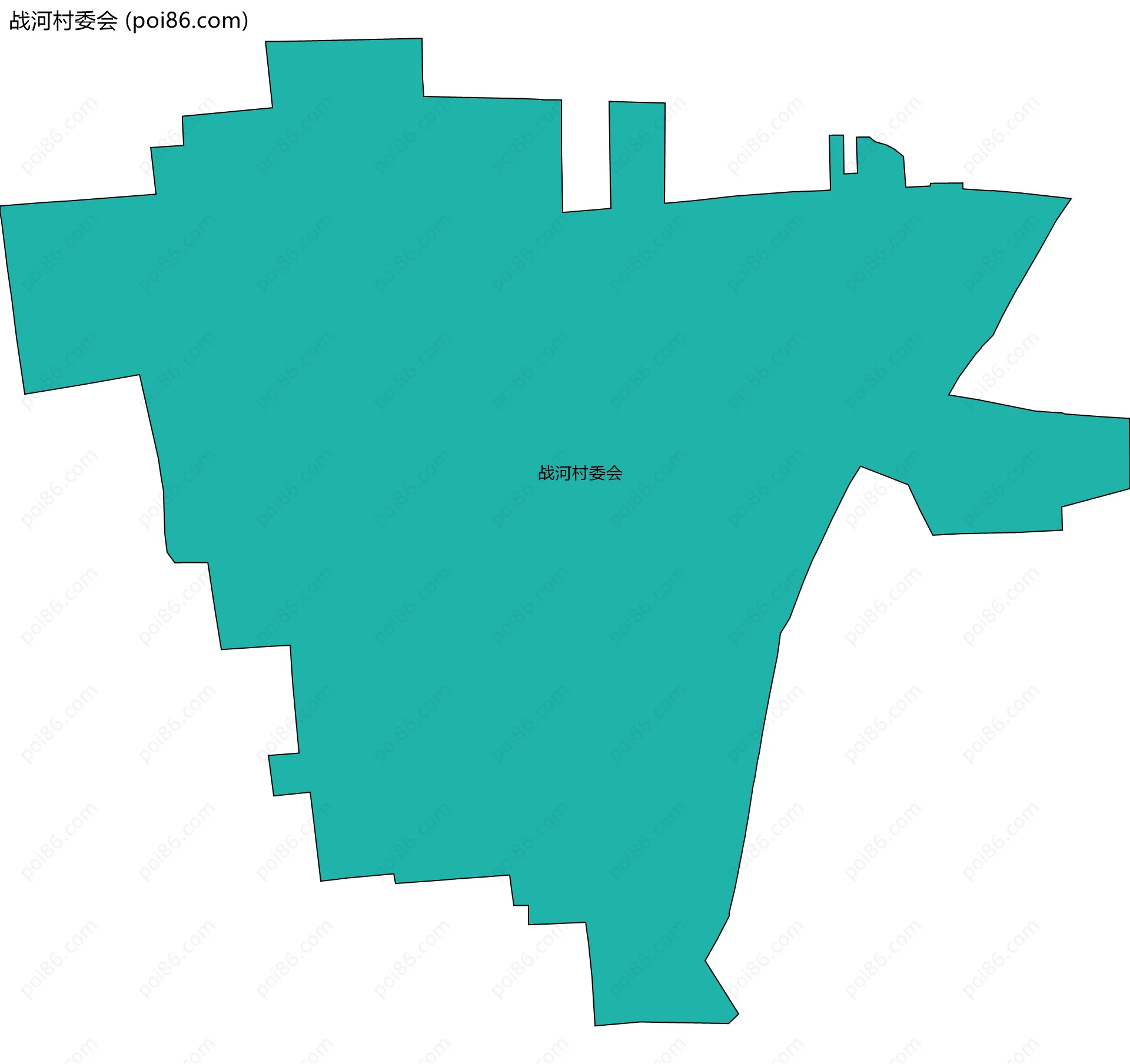 战河村委会边界地图