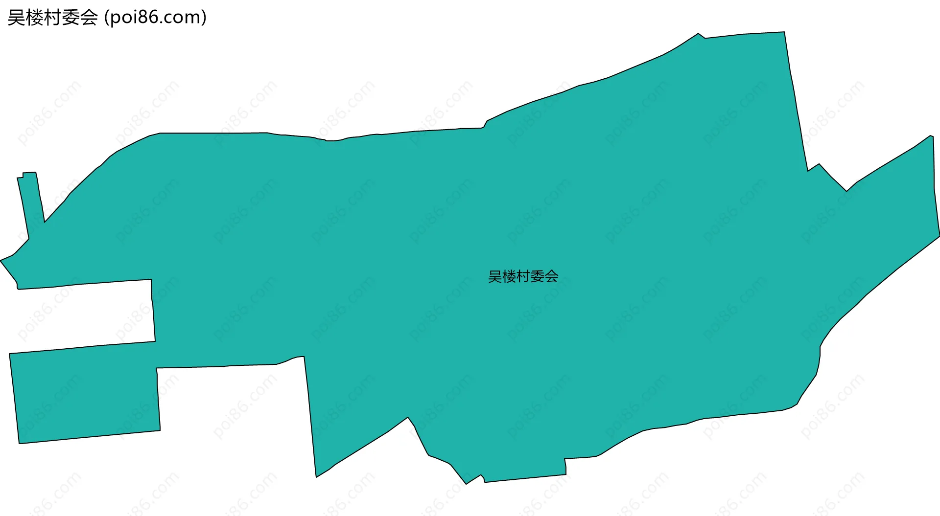 吴楼村委会边界地图