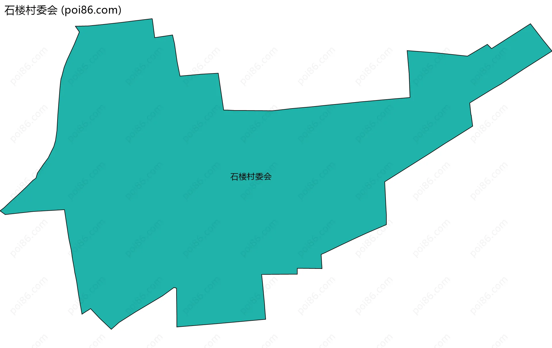 石楼村委会边界地图