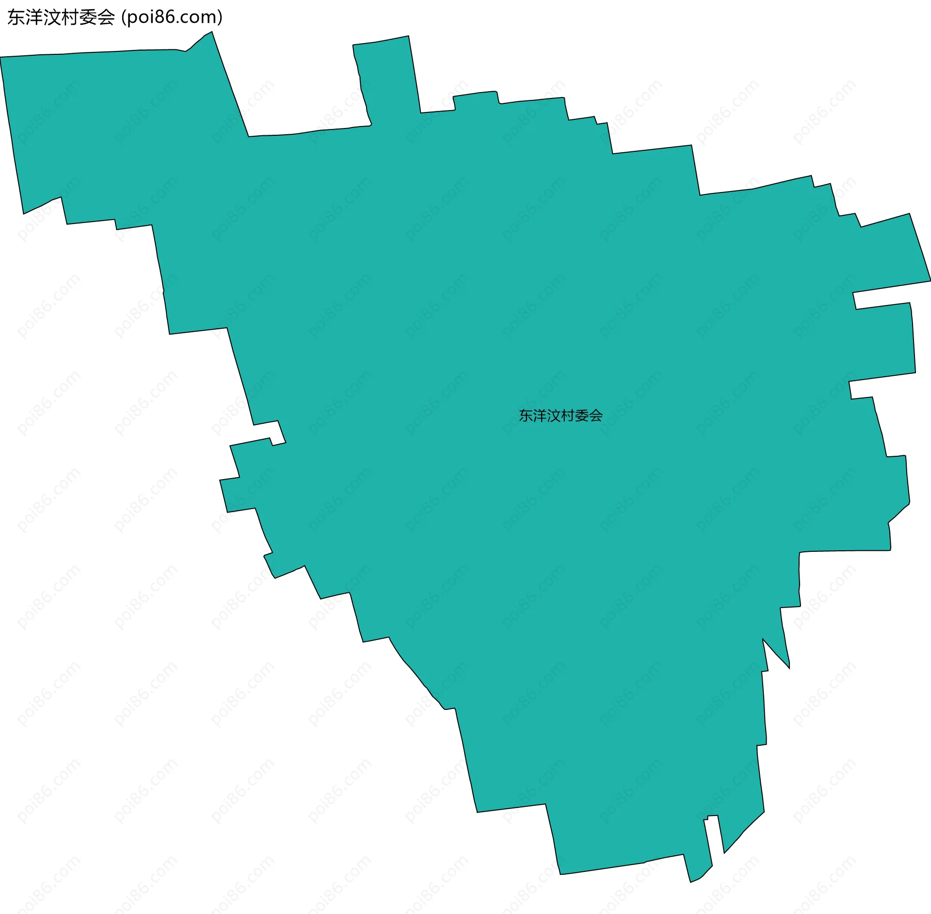 东洋汶村委会边界地图