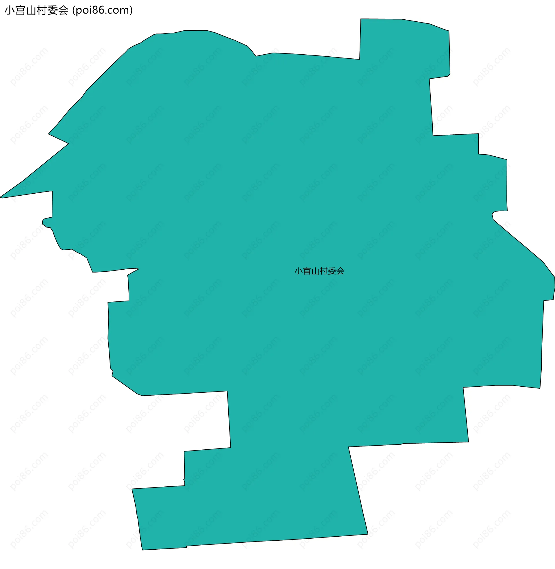 小宫山村委会边界地图