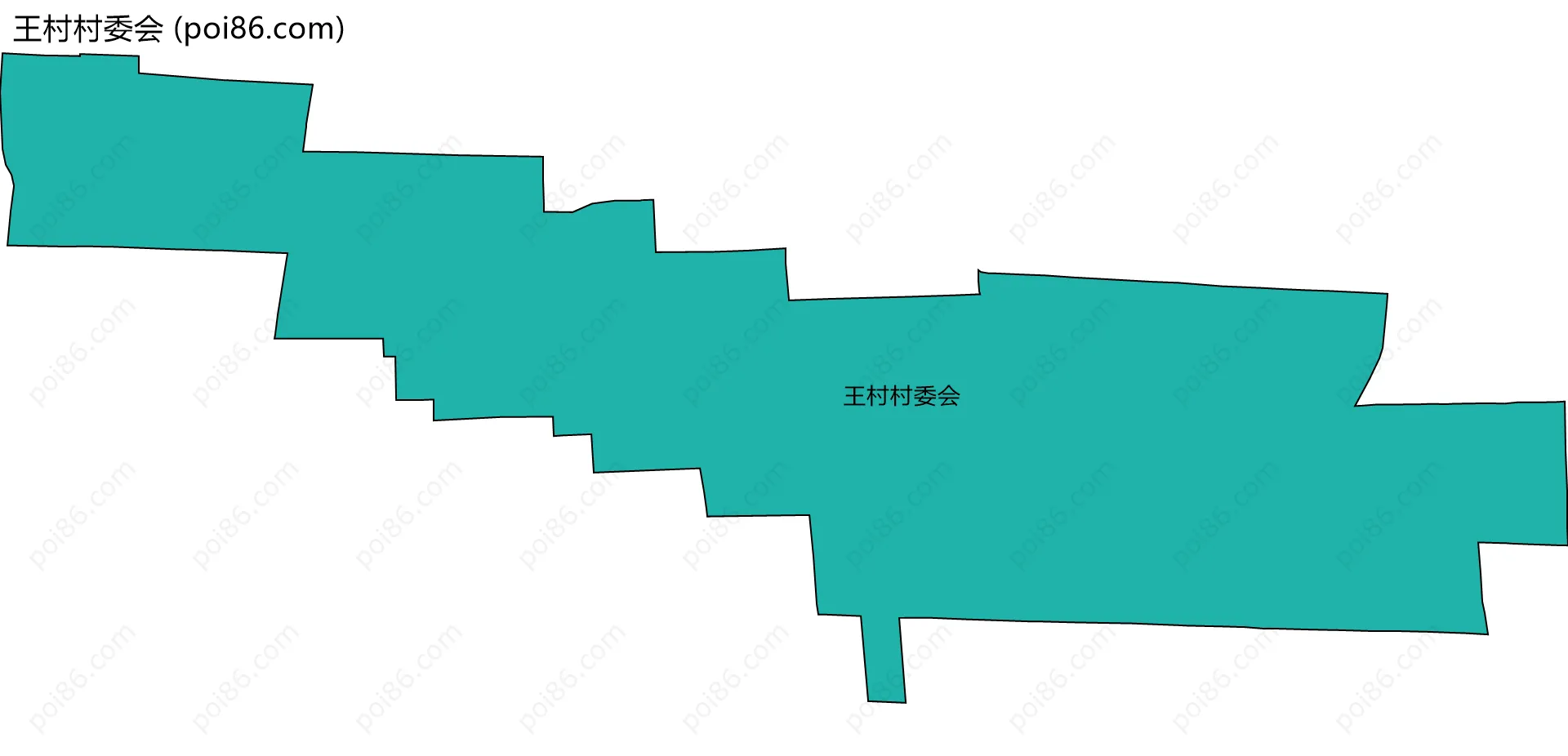 王村村委会边界地图