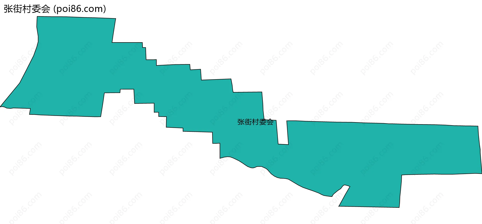 张街村委会边界地图