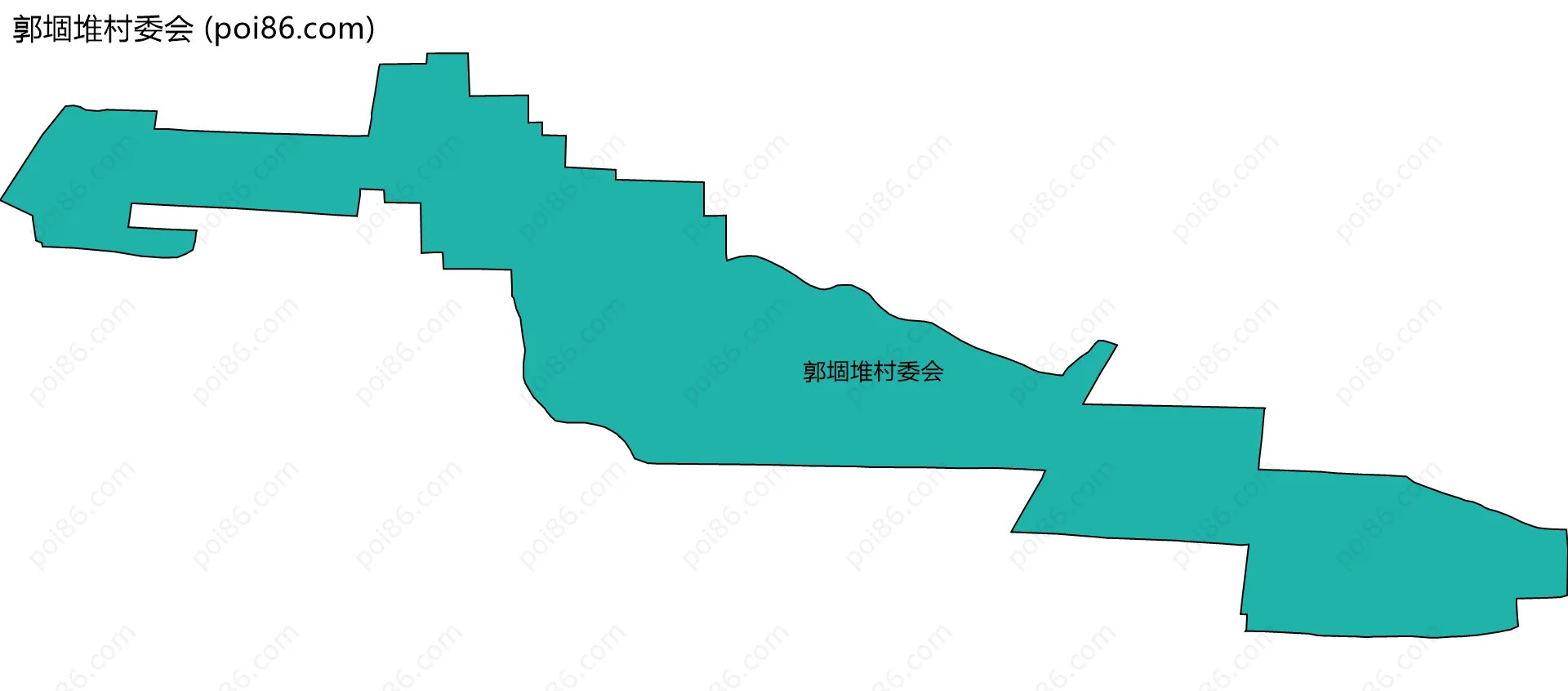 郭堌堆村委会边界地图