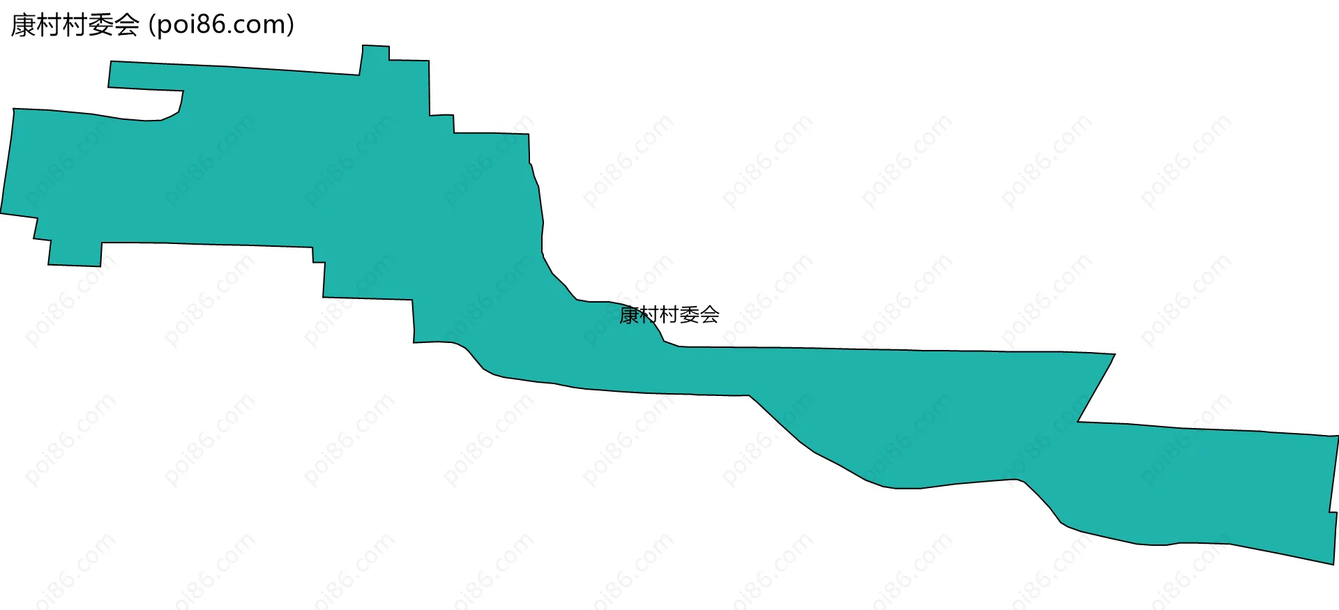 康村村委会边界地图