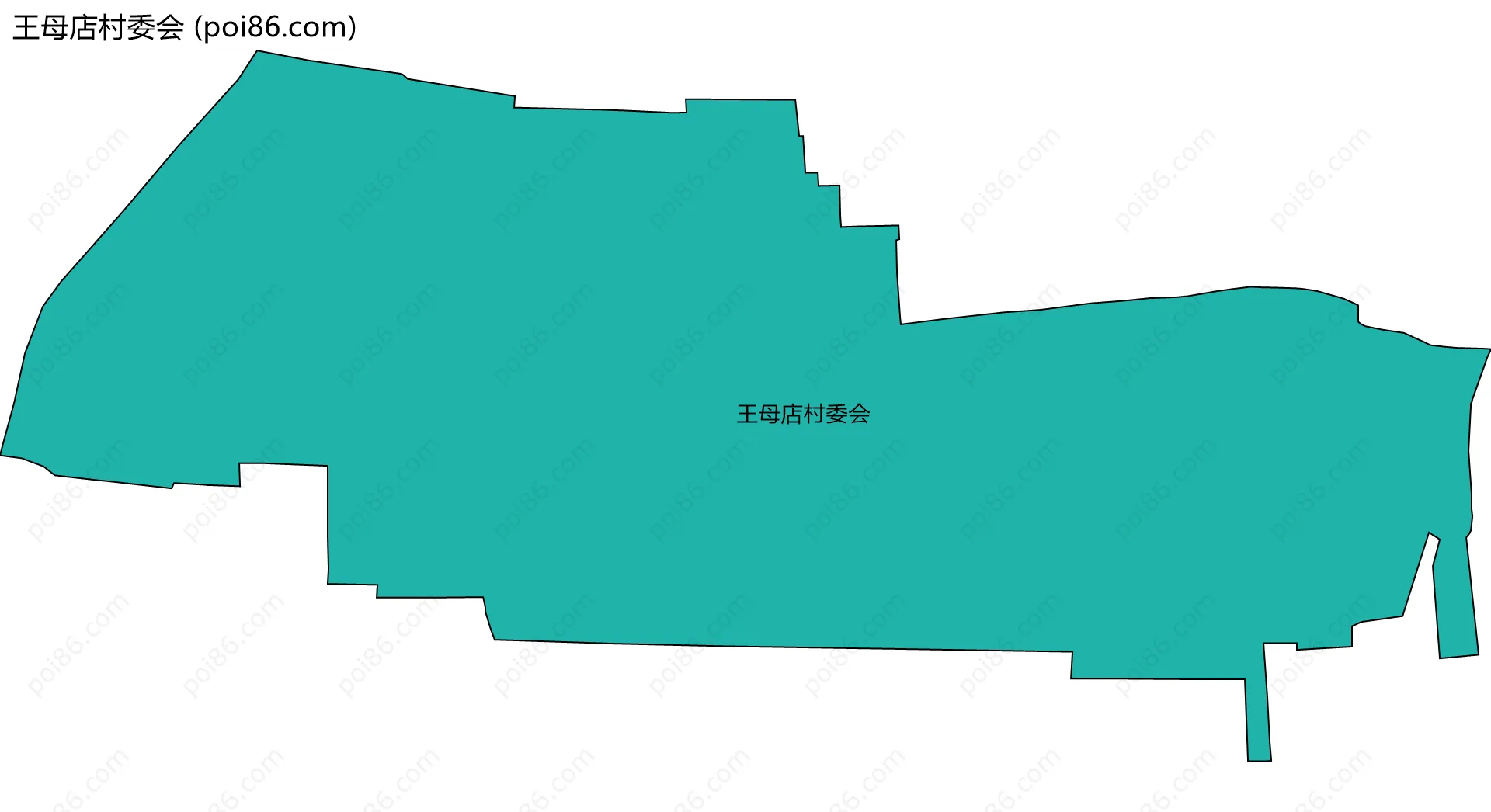 王母店村委会边界地图