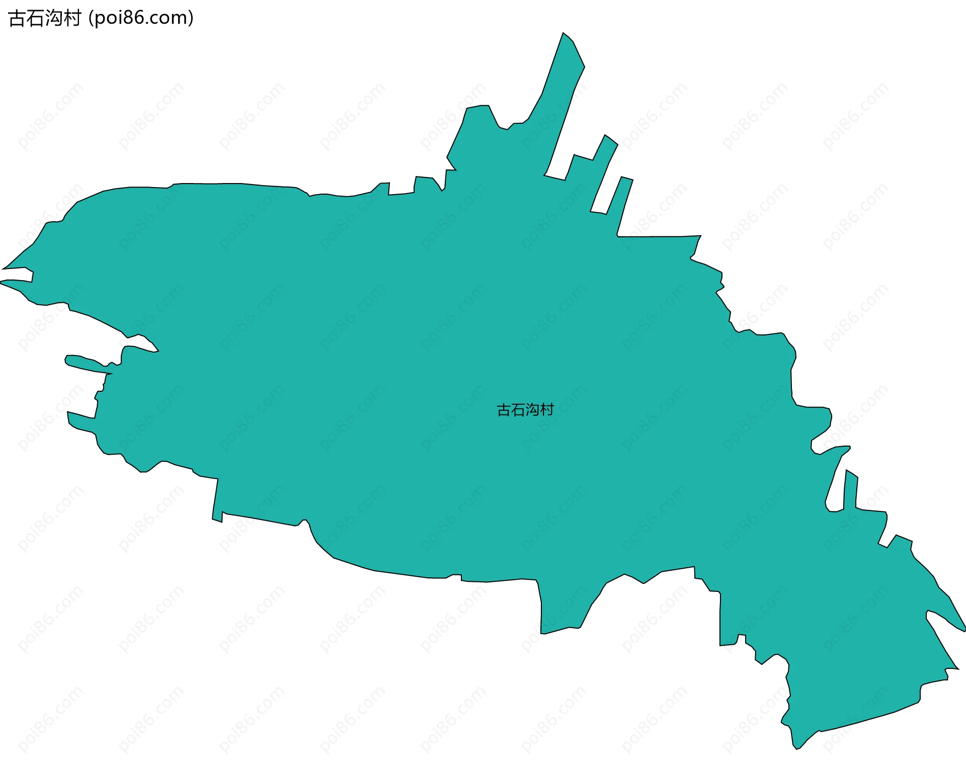 古石沟村边界地图