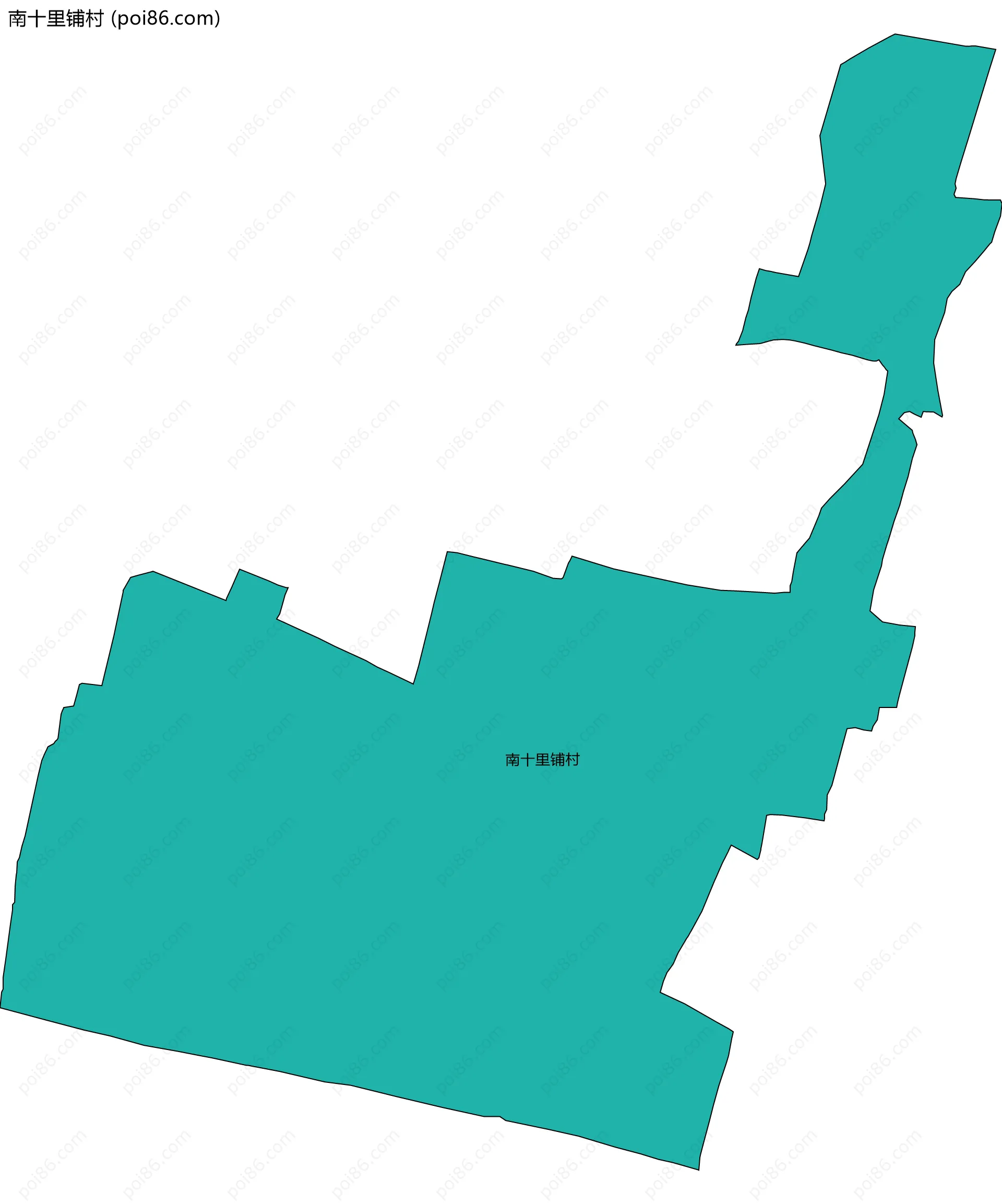 南十里铺村边界地图