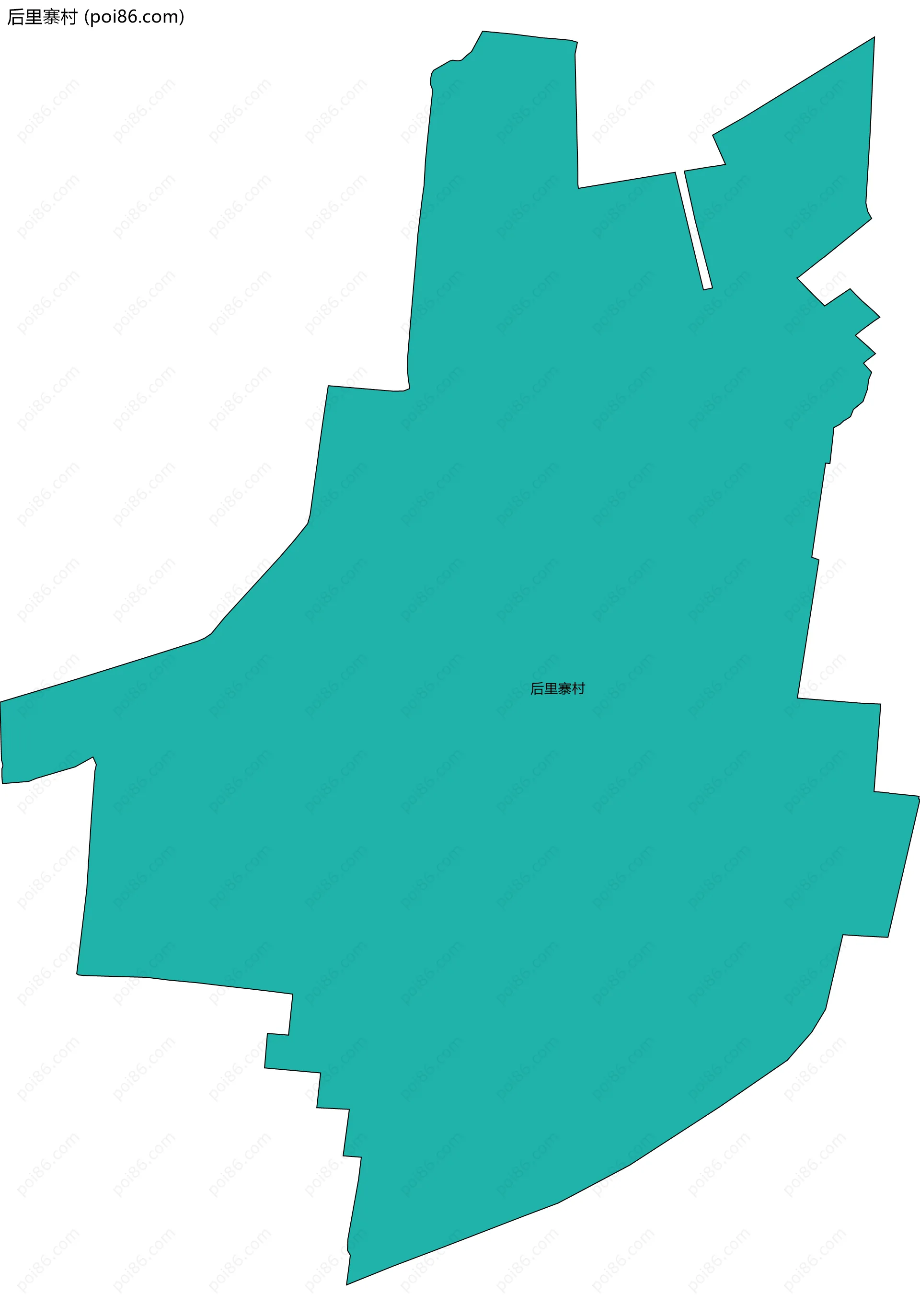 后里寨村边界地图