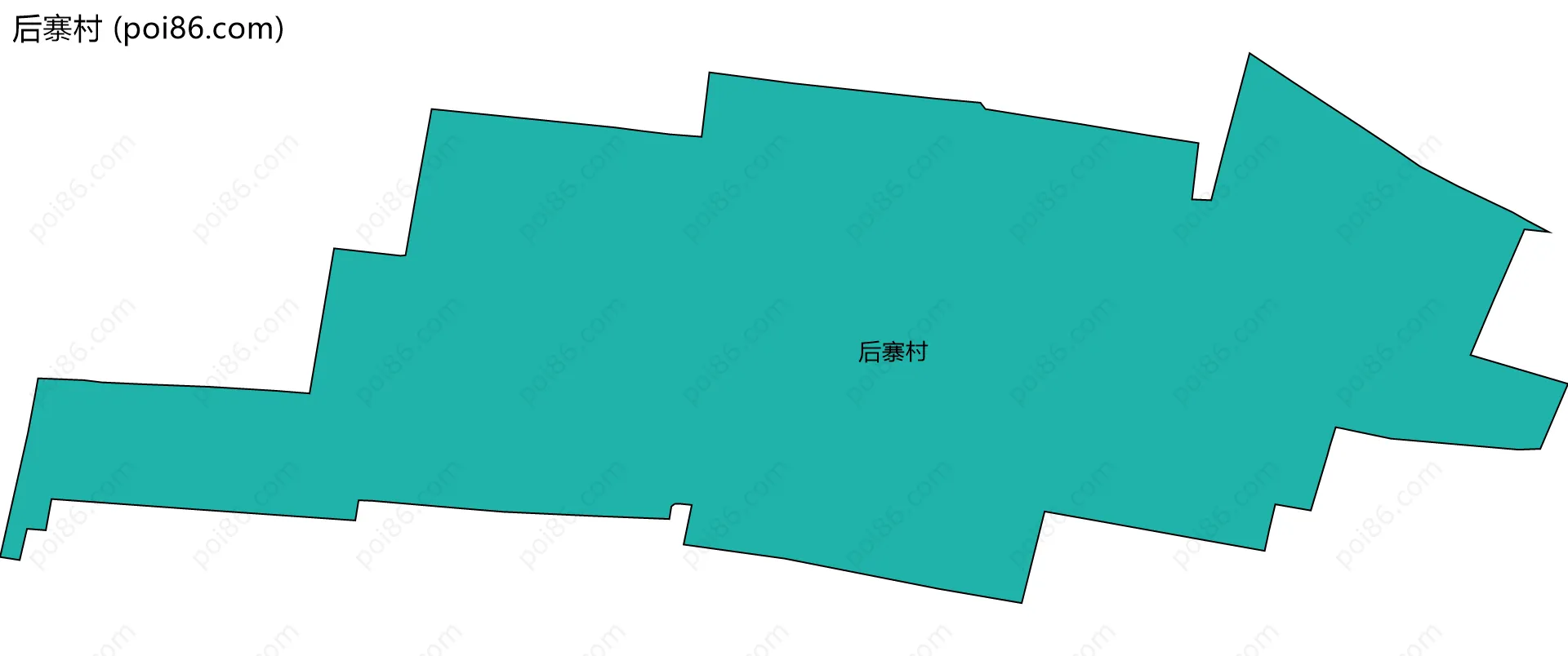 后寨村边界地图