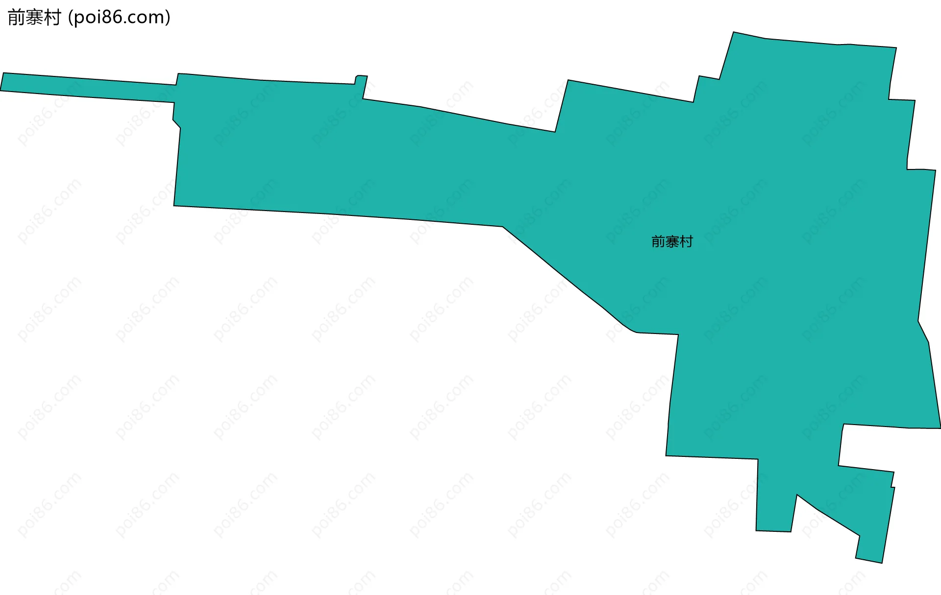 前寨村边界地图