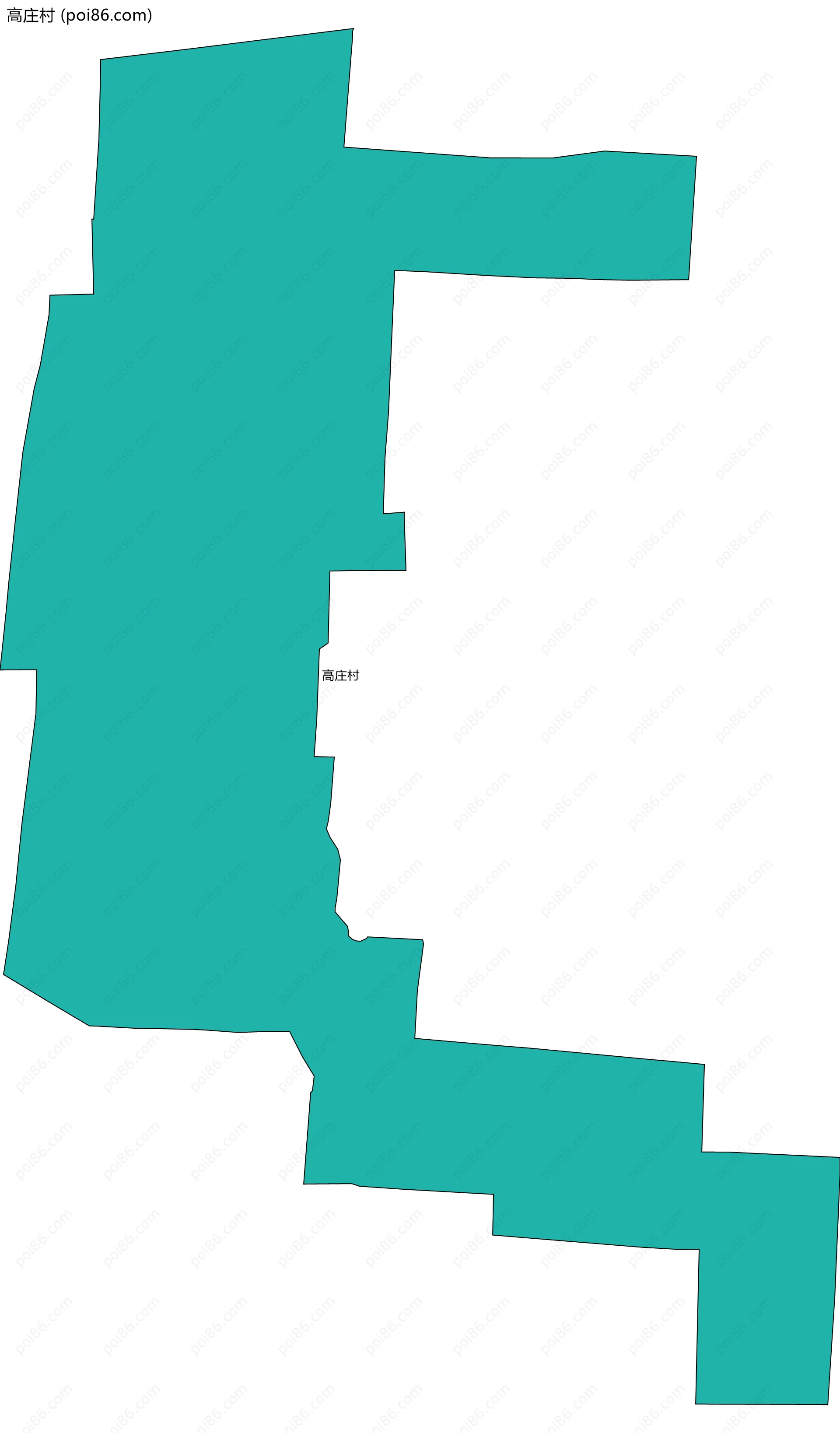 高庄村边界地图