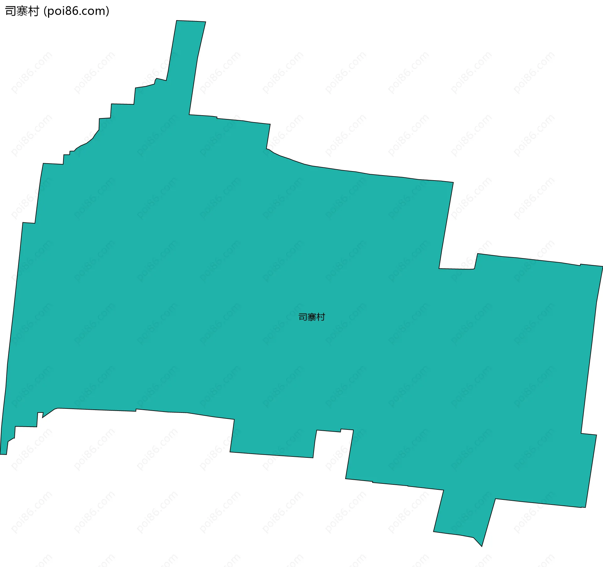 司寨村边界地图