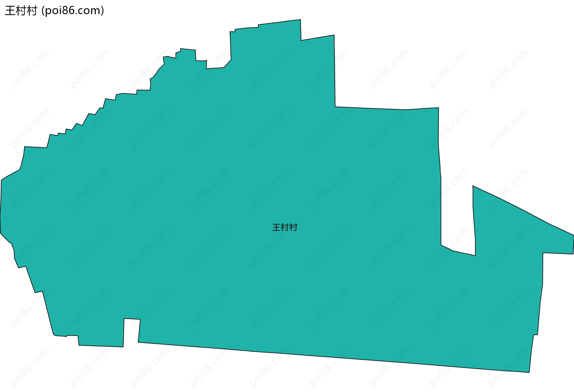 王村村边界地图