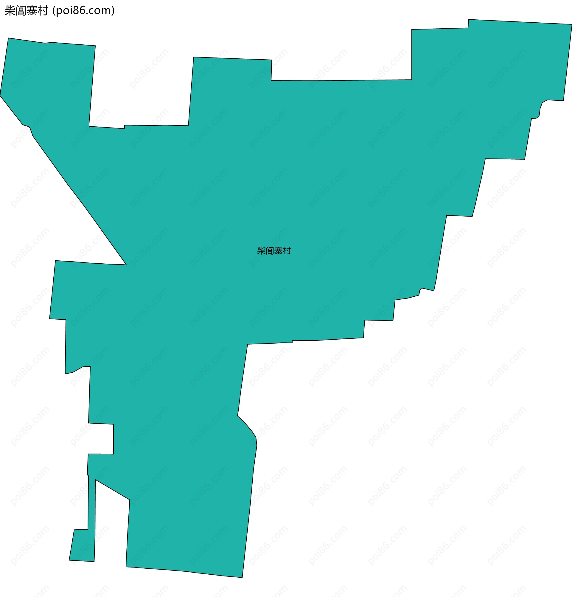 柴闾寨村边界地图