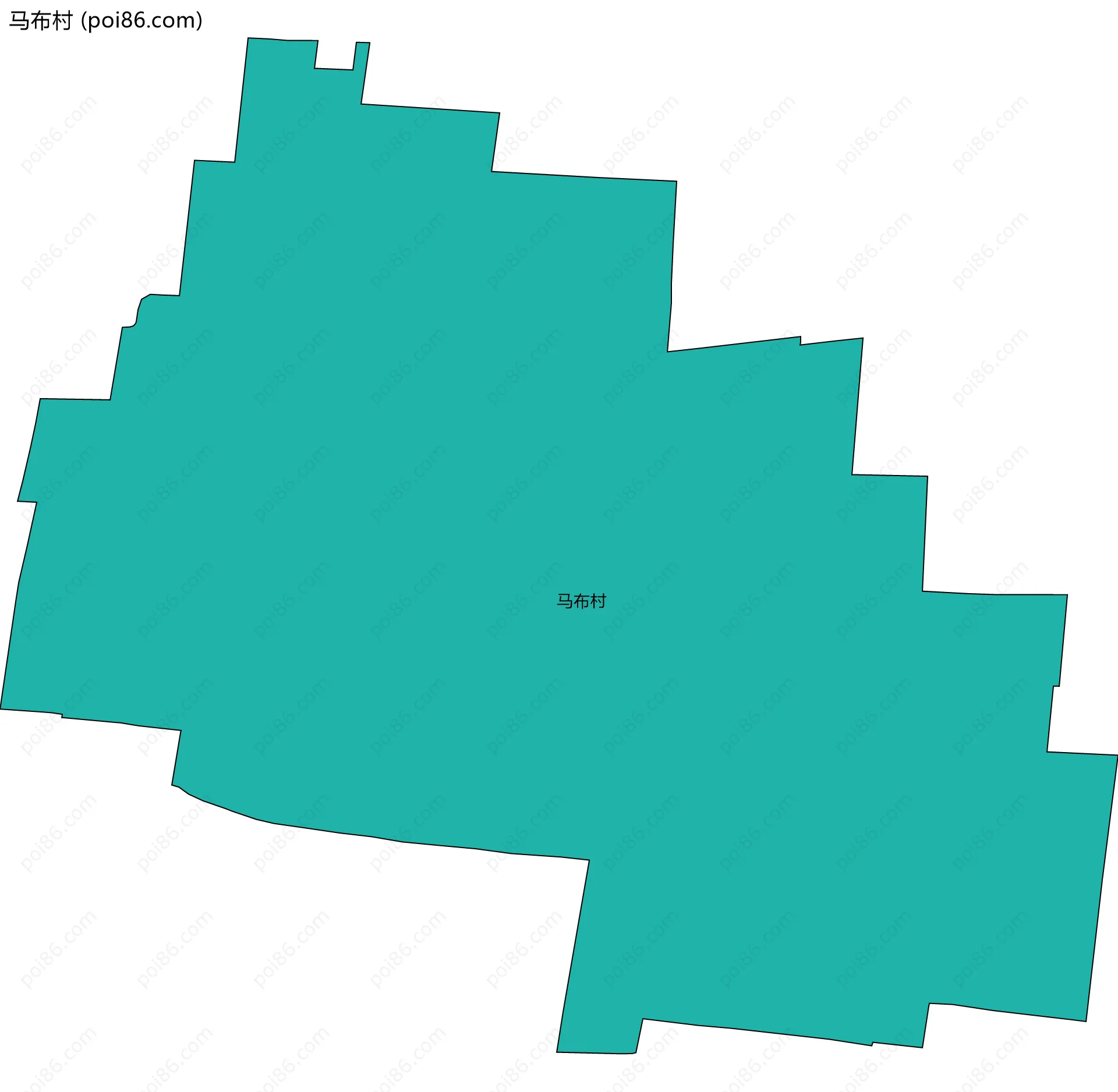 马布村边界地图