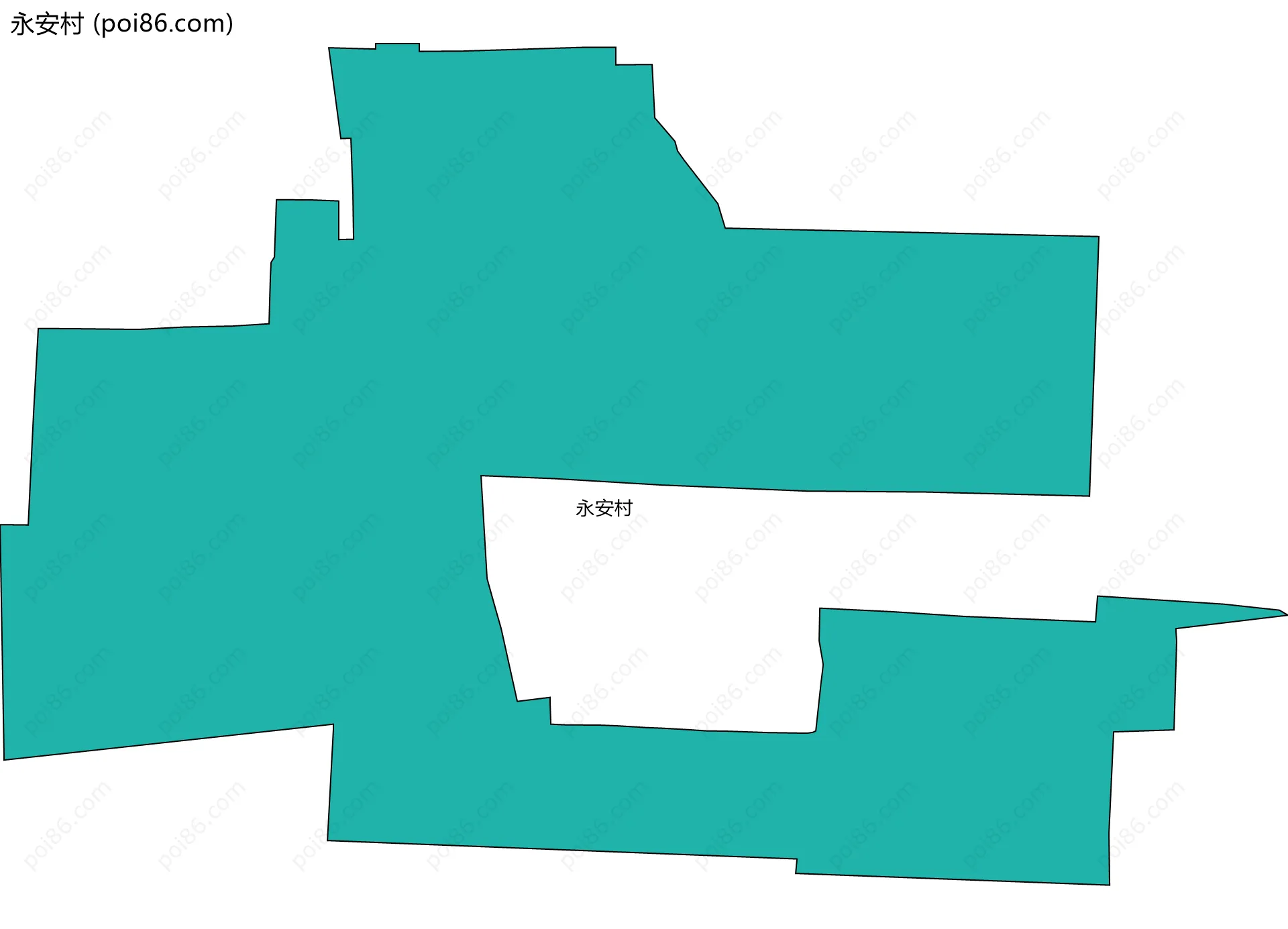 永安村边界地图
