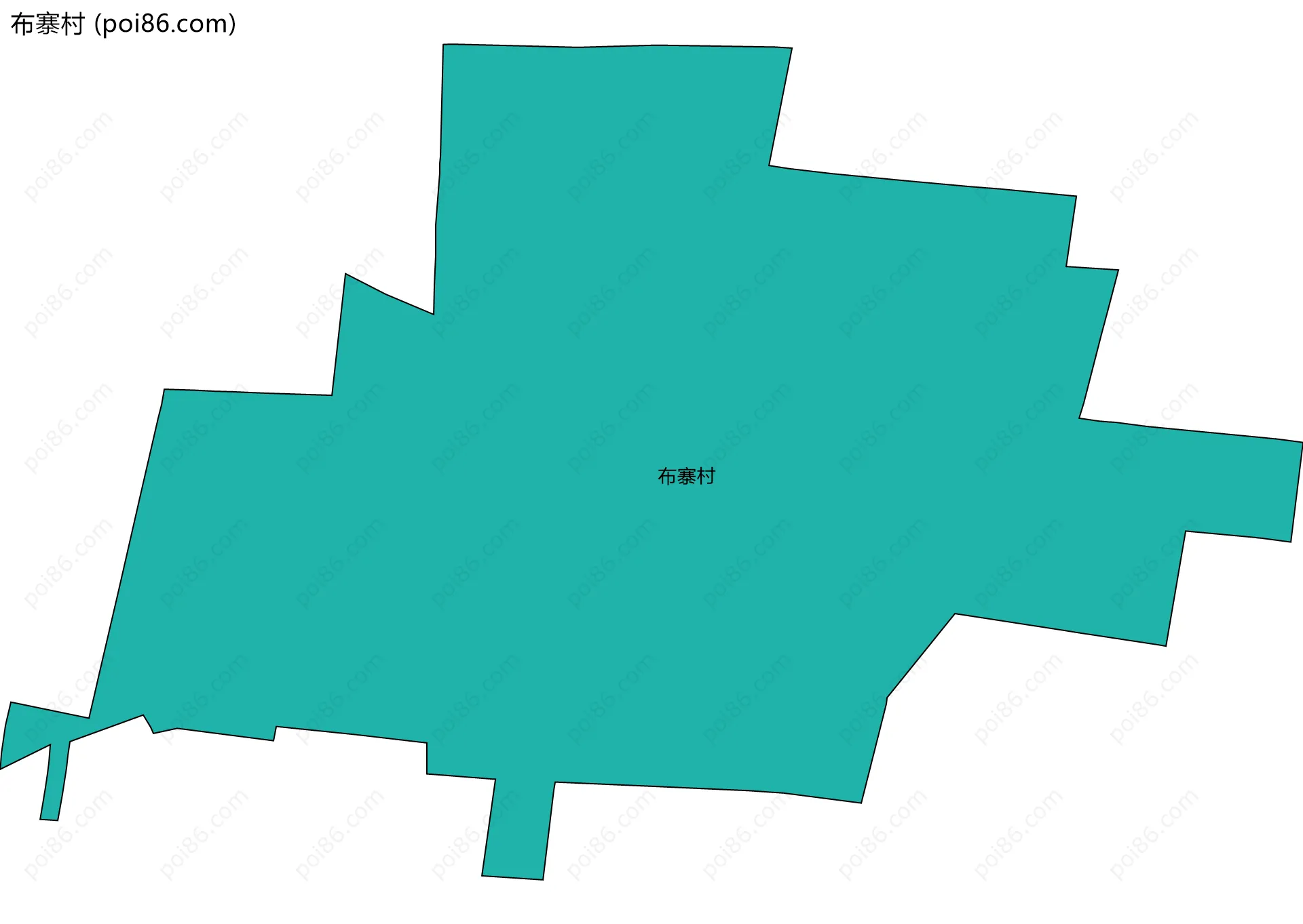 布寨村边界地图