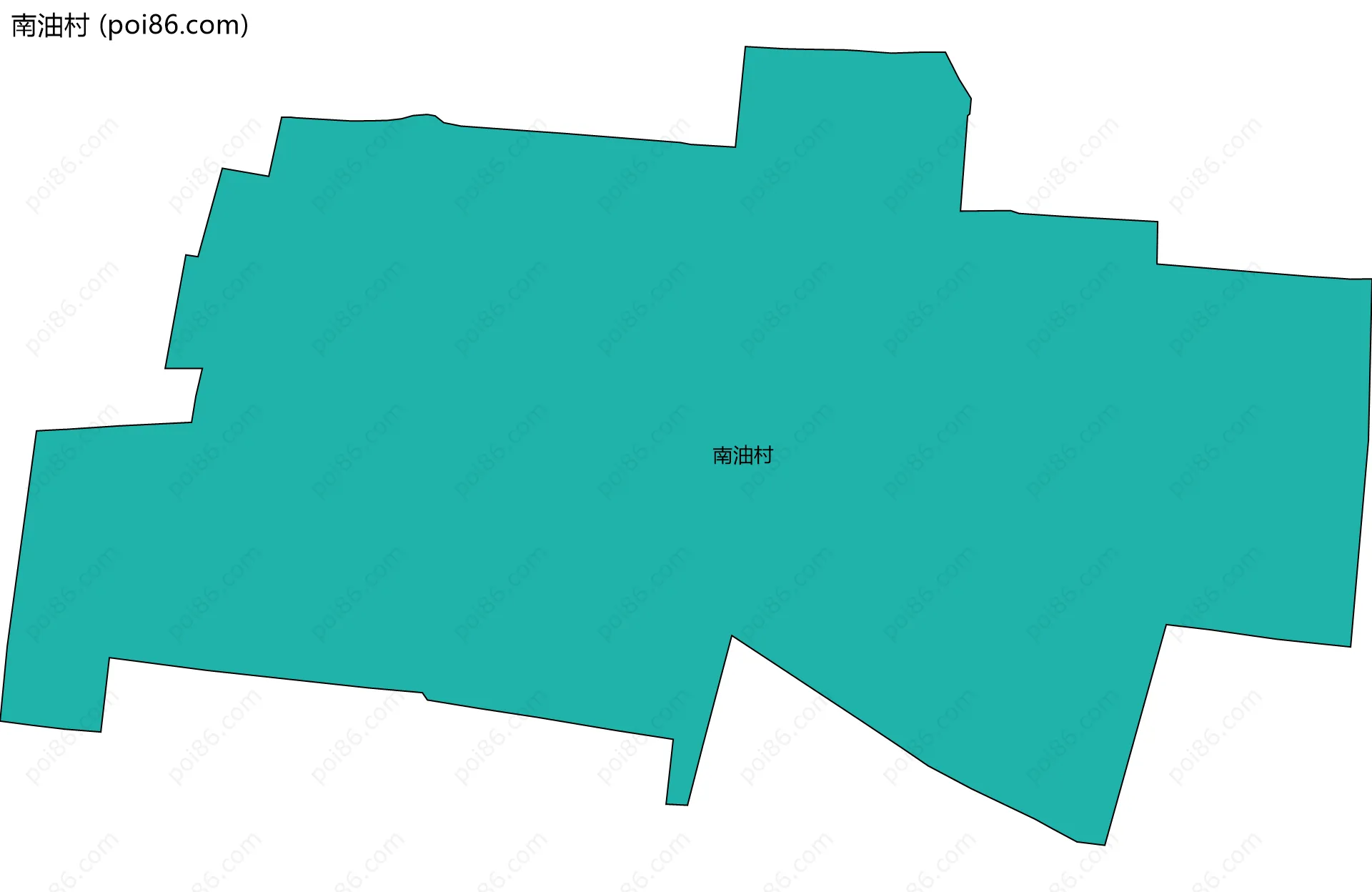 南油村边界地图