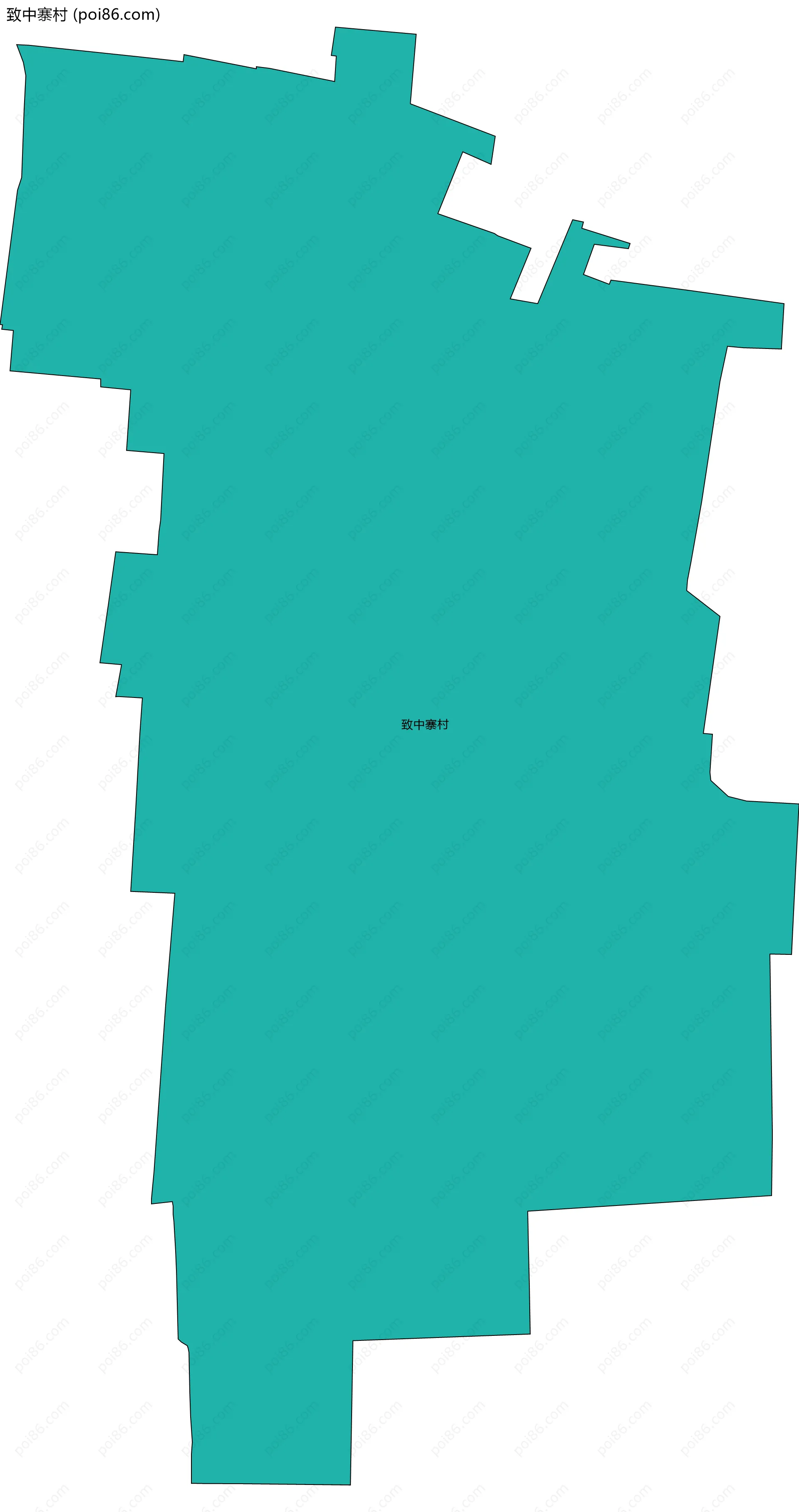 致中寨村边界地图