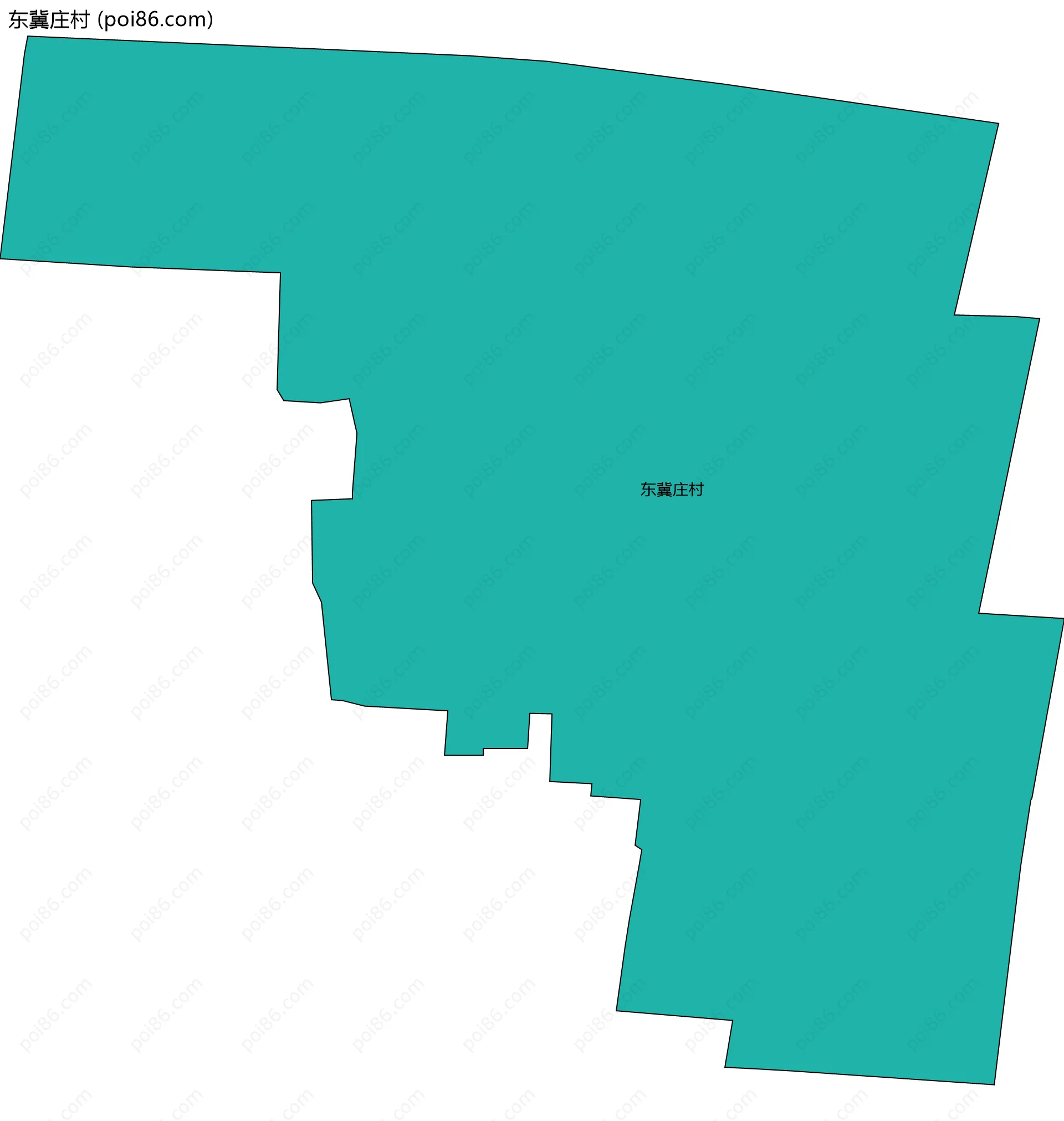 东冀庄村边界地图