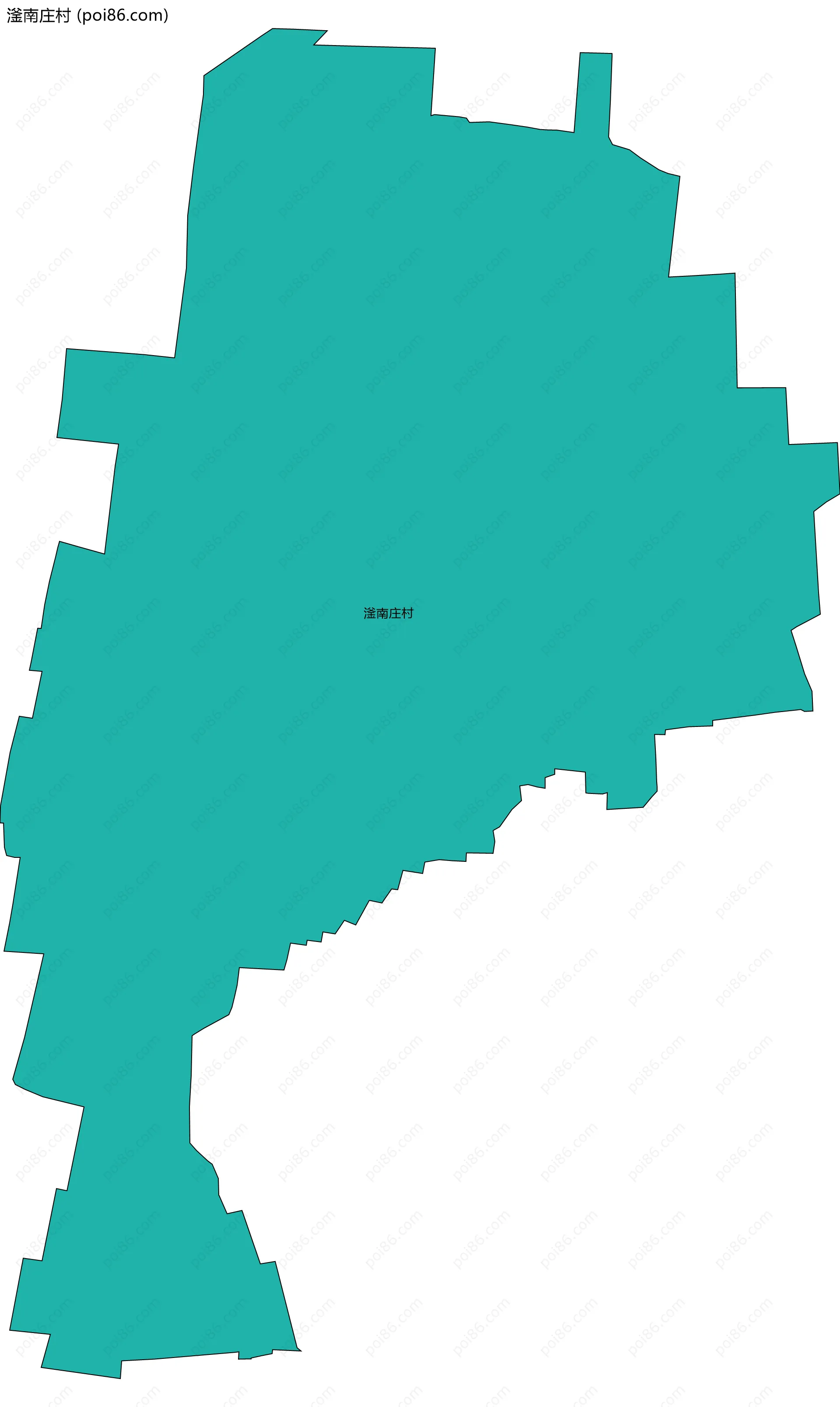 滏南庄村边界地图