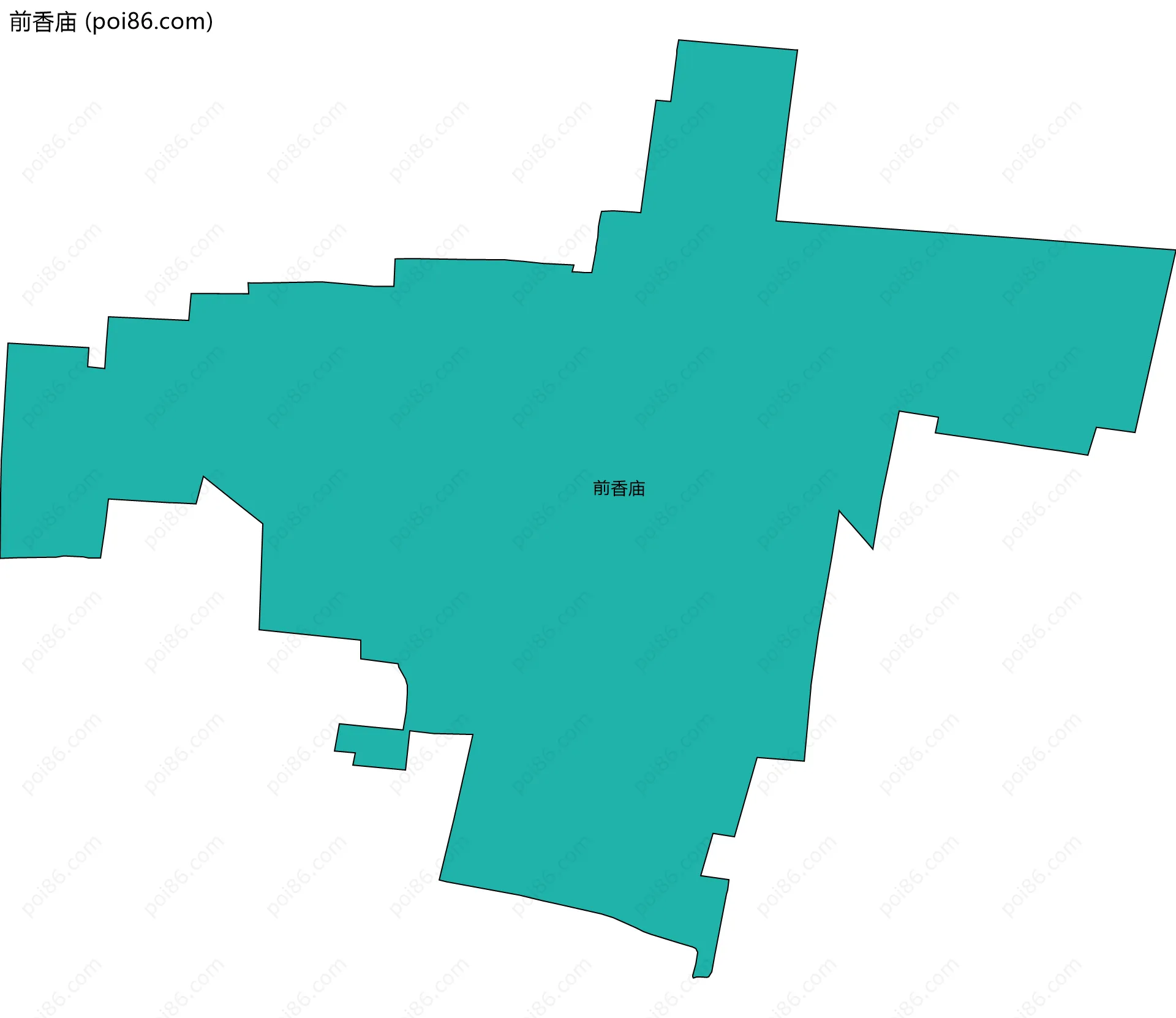 前香庙边界地图